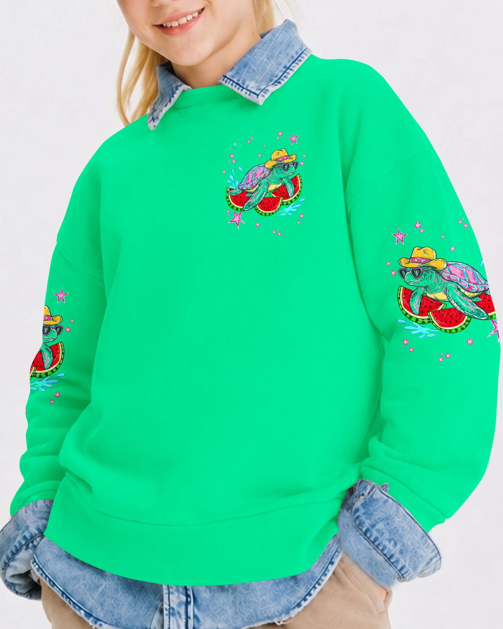 DO THE WATERMELON CRAWL TURTLE KIDS ALL OVER PRINT - TLNT1106261