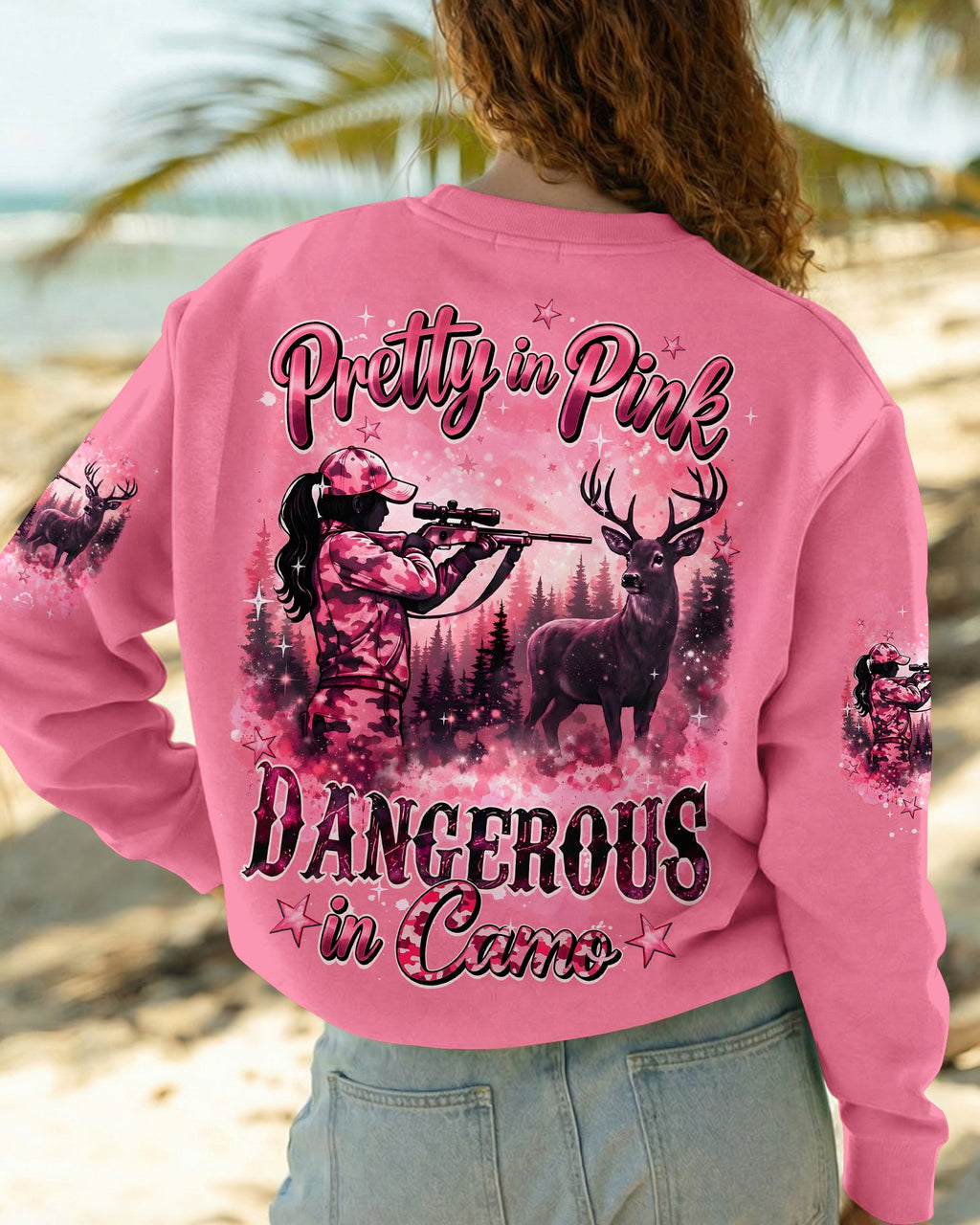 PRETTY IN PINK DANGEROUS IN CAMO ALL OVER PRINT - TYQY2505261
