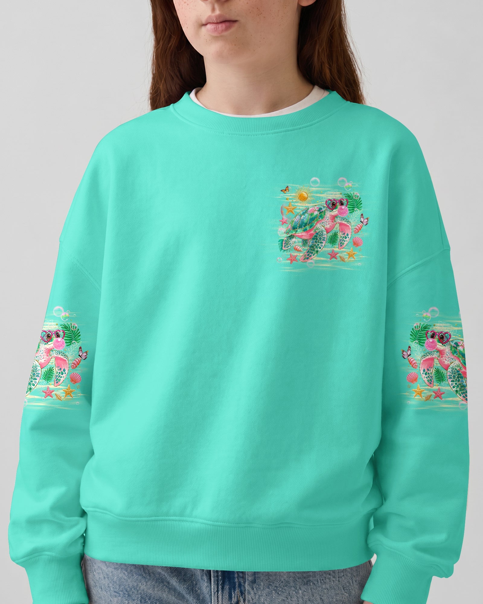 TURTLE KISSES STARFISH WISHES KIDS ALL OVER PRINT - TLHG0906261
