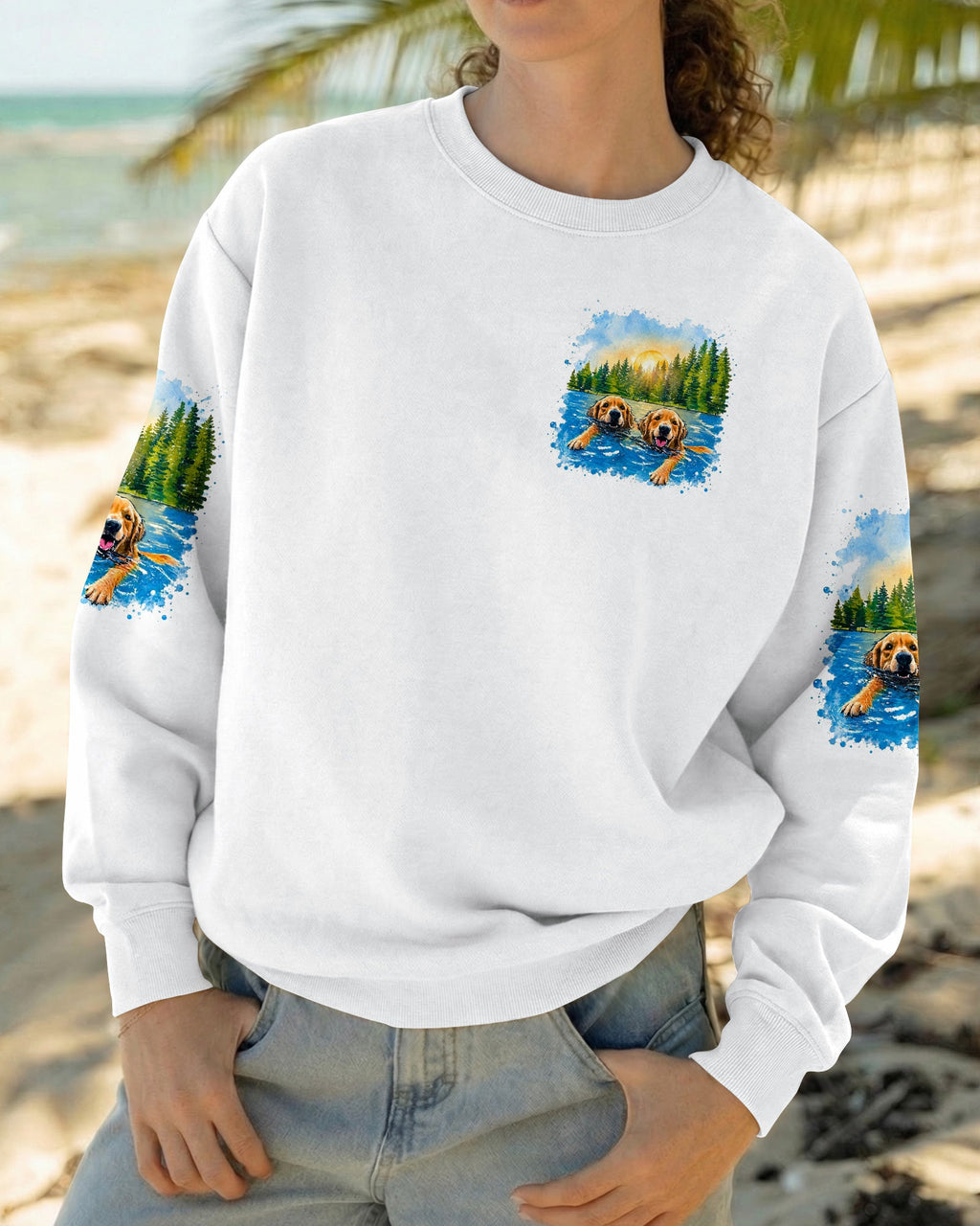 IT'S LAKE TIME LABRADOR DOG  ALL OVER PRINT - TLTW1805263