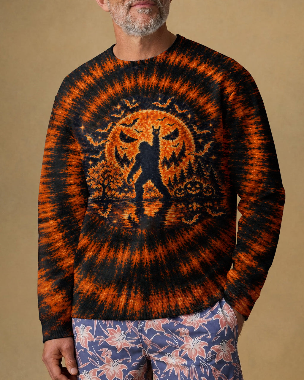 HELLO DARKNESS MY OLD FRIEND BIGFOOT HALLOWEEN ALL OVER PRINT - TLTW1707263