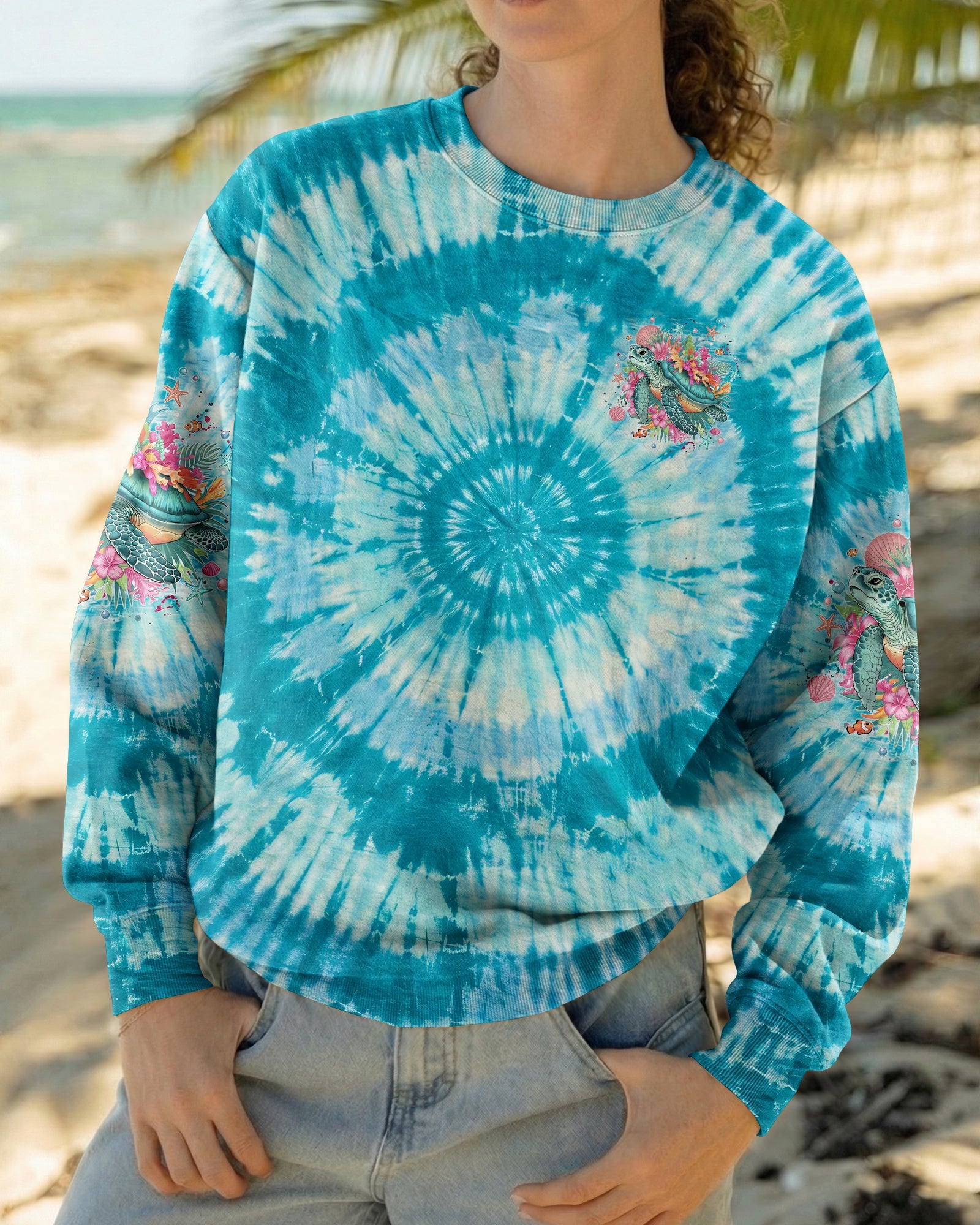 SALTWATER HEALS EVERYTHING TURTLE ALL OVER PRINT - TYQY0904261