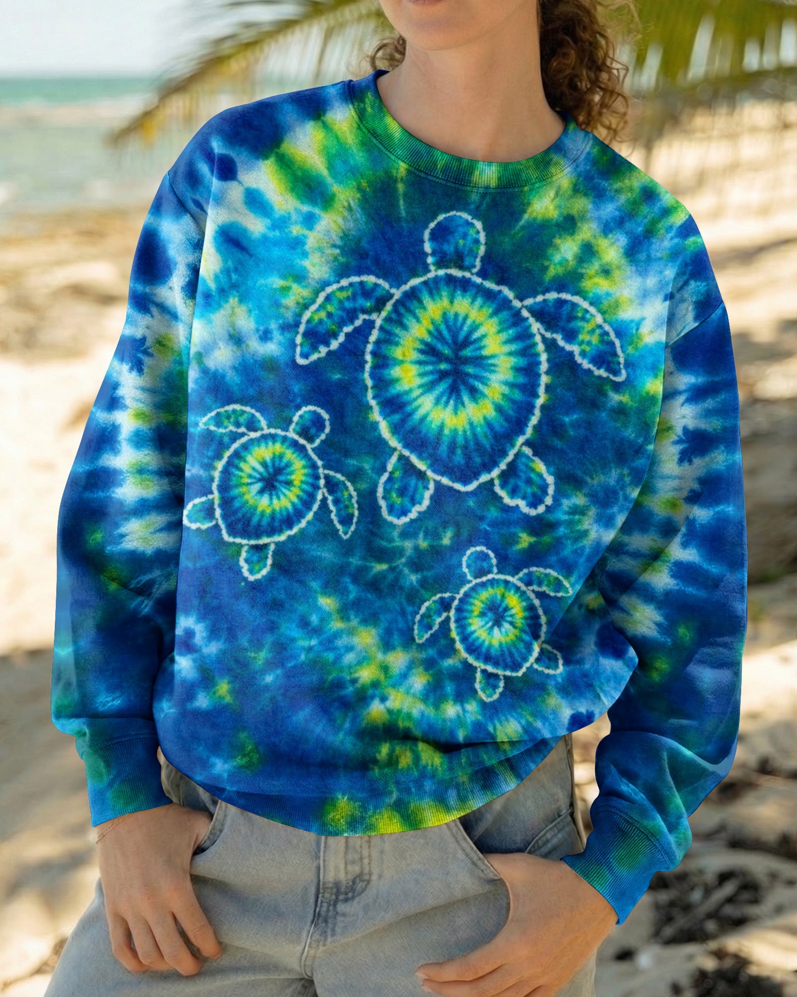 SEA TURTLE WATERCOLOR PATTERN ALL OVER PRINT  - TLTW1404262
