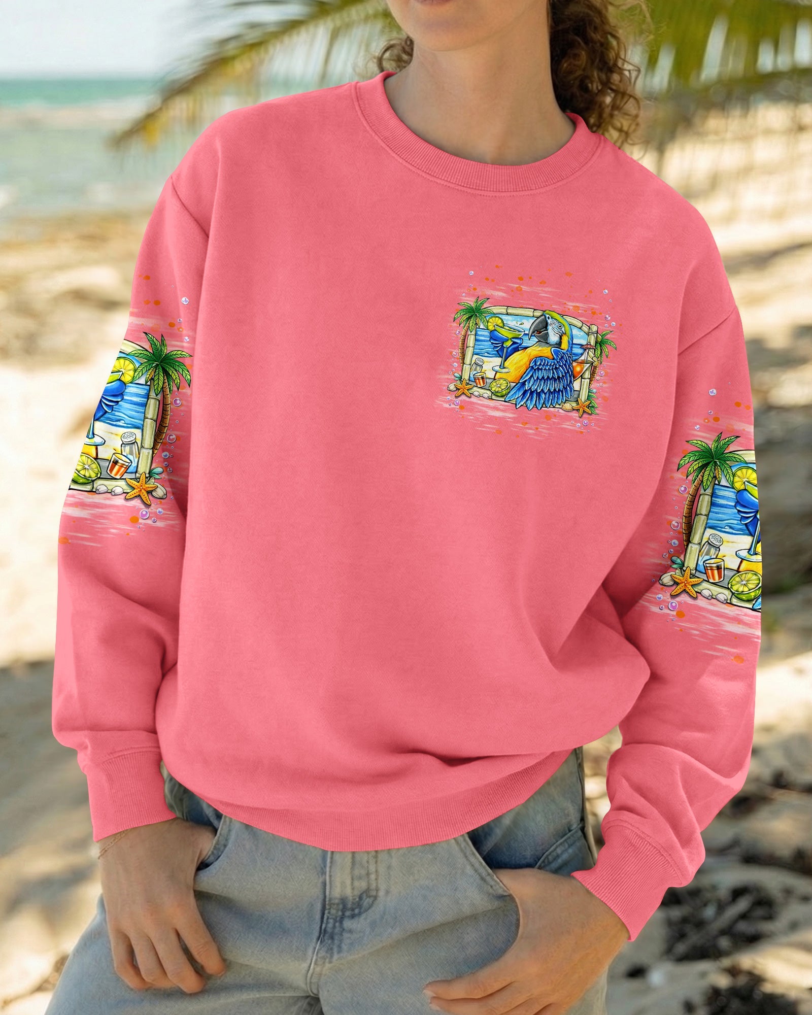 POLLY WANTS A COCKTAIL PARROT ALL OVER PRINT  - TLNT1404262