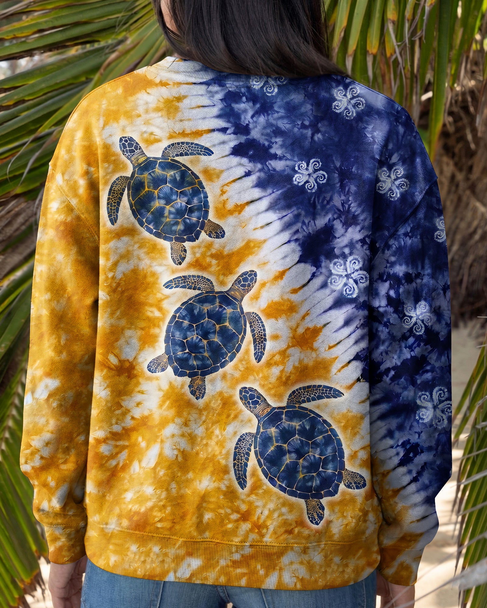 SUNLIT SEA TURTLE DRIFT ALL OVER PRINT - TYPQ0307263