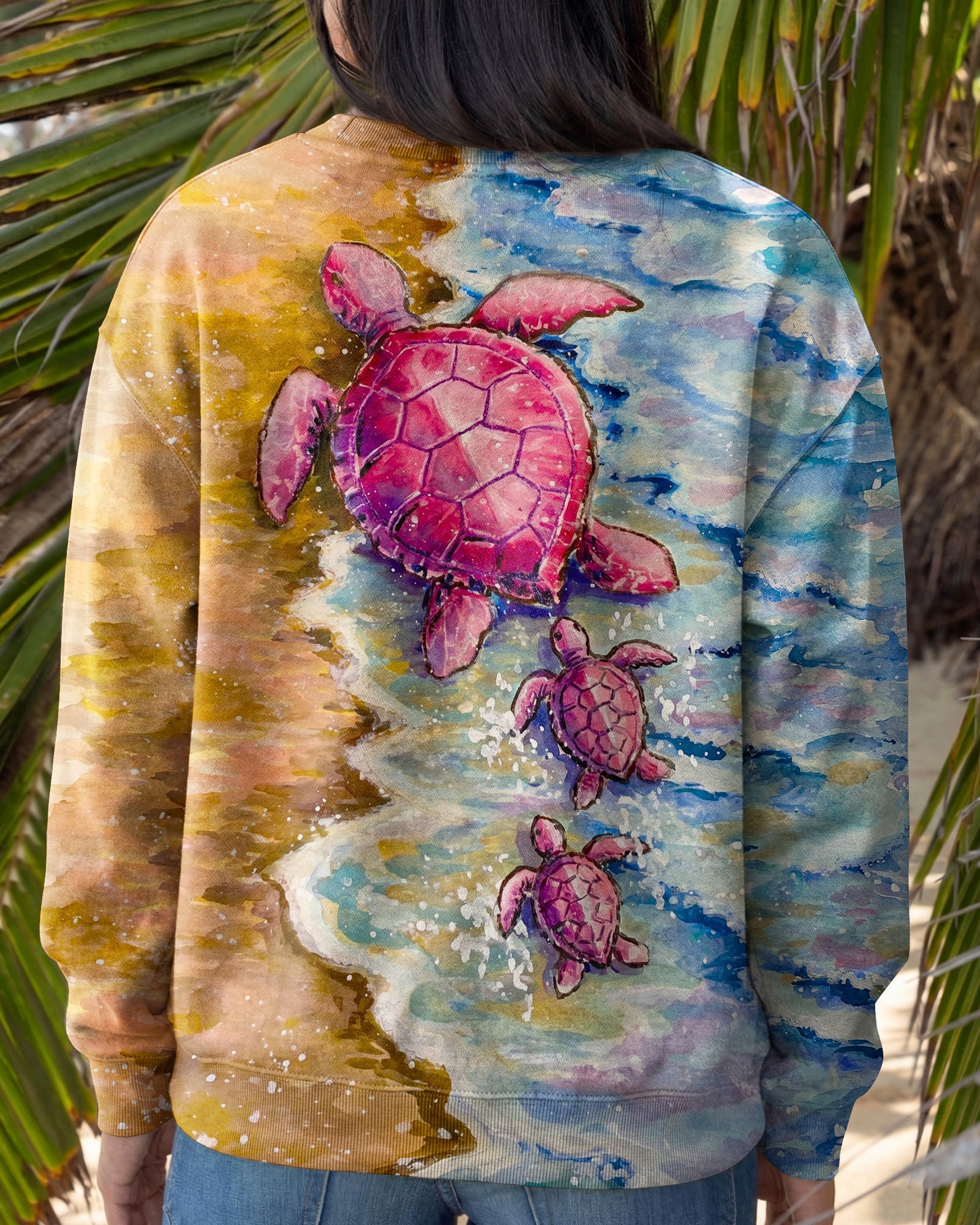 TURTLE SANDY BEACH ALL OVER PRINT  - TLNO0406262