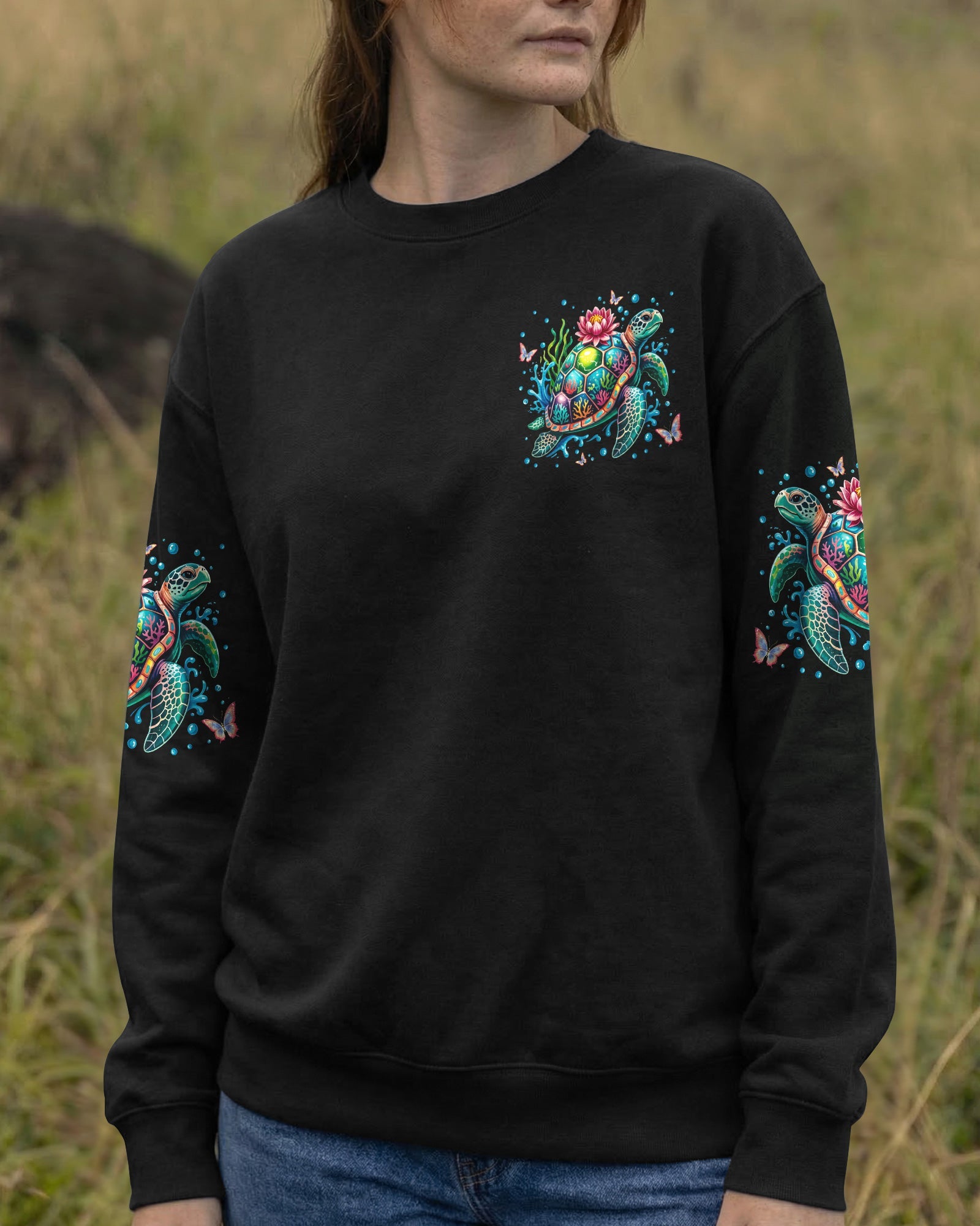 SALTWATER HEALS EVERYTHING TURTLE ALL OVER PRINT - TYLN1506262