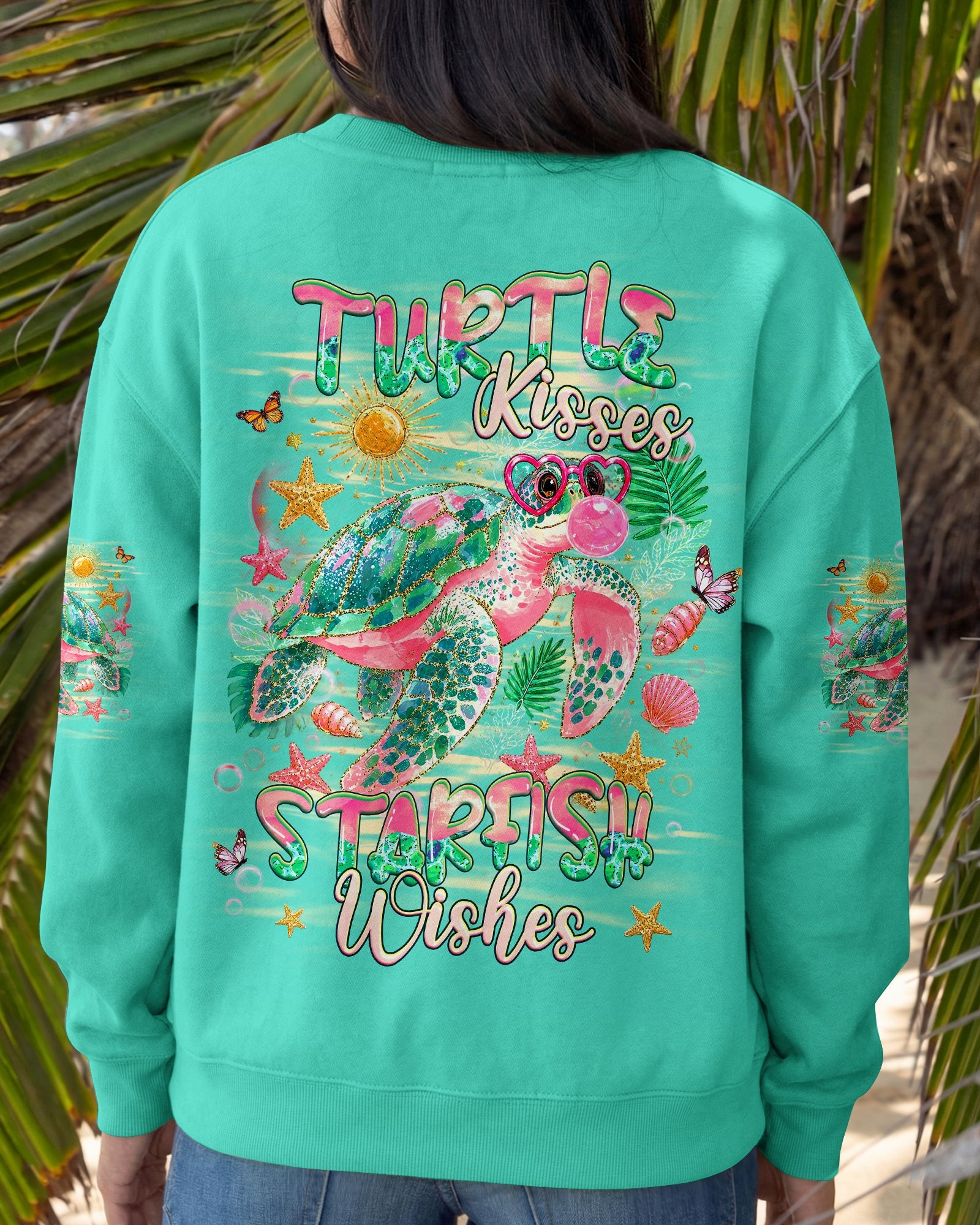 TURTLE KISSES STARFISH WISHES  ALL OVER PRINT - TLHG1007262