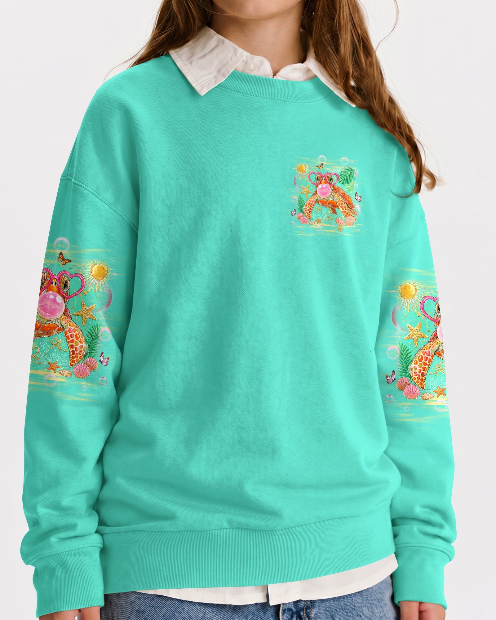 TURTLE KISSES STARFISH WISHES KIDS ALL OVER PRINT - TLHG2605261