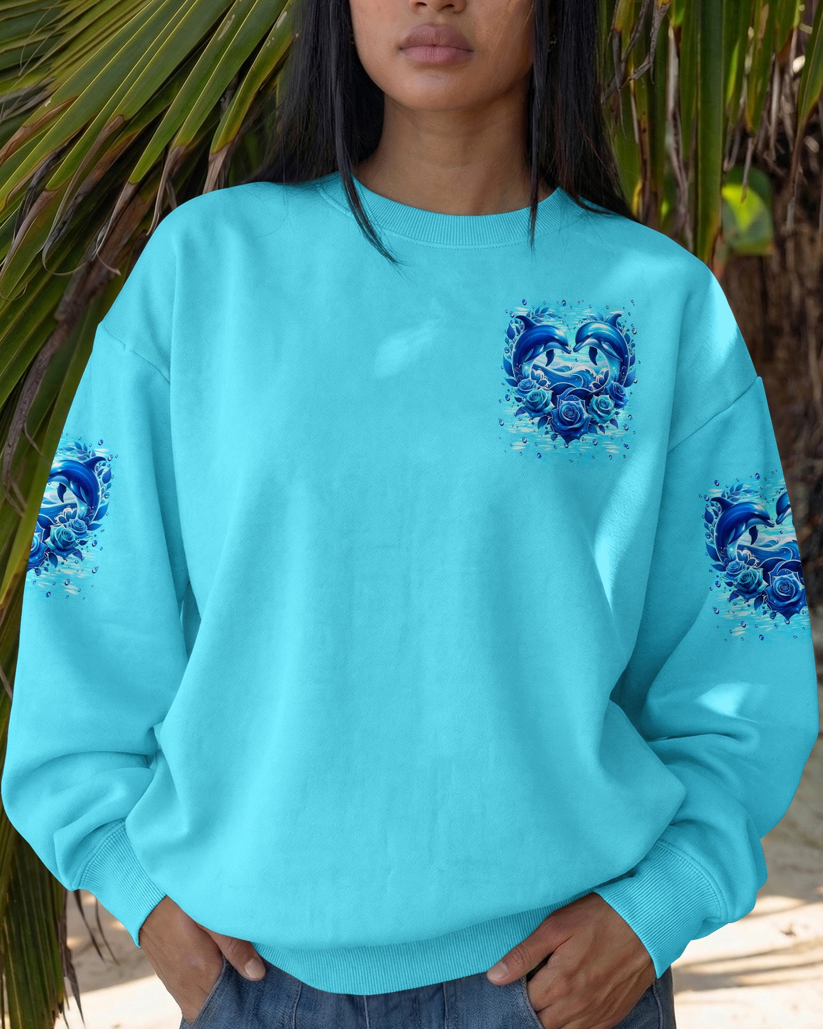 OCEAN WISHES DOLPHIN KISSES ALL OVER PRINT - TYLN2105261