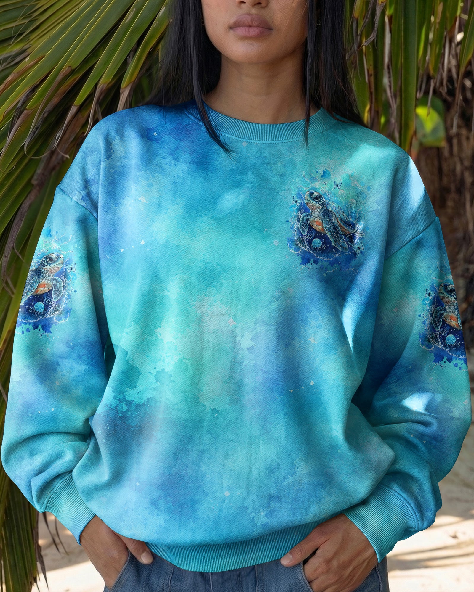 SALTWATER HEALS EVERYTHING TURTLE ALL OVER PRINT - TYLN0607263