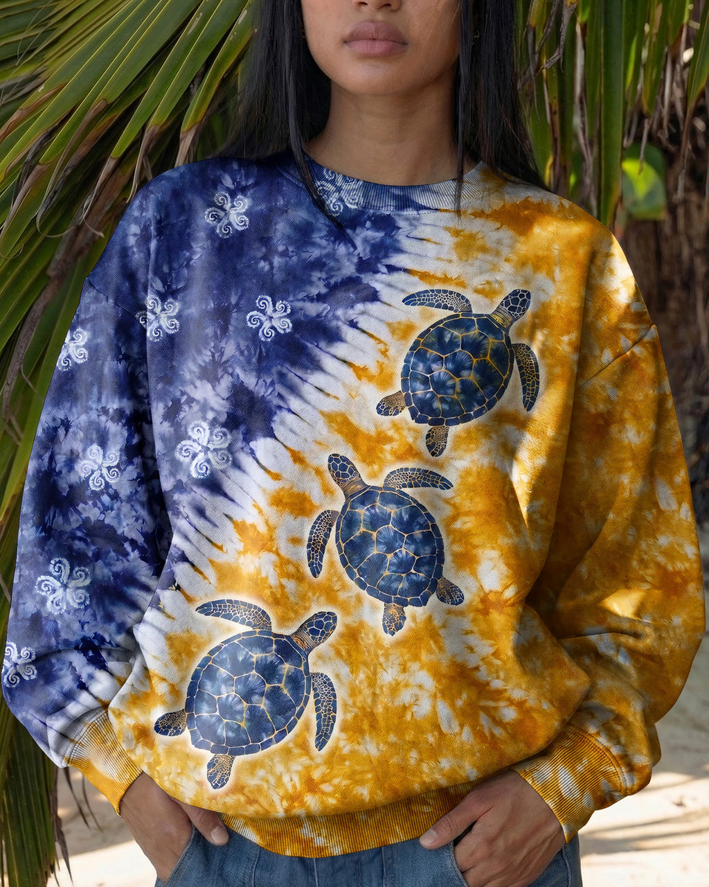 SUNLIT SEA TURTLE DRIFT ALL OVER PRINT - TYPQ0307263
