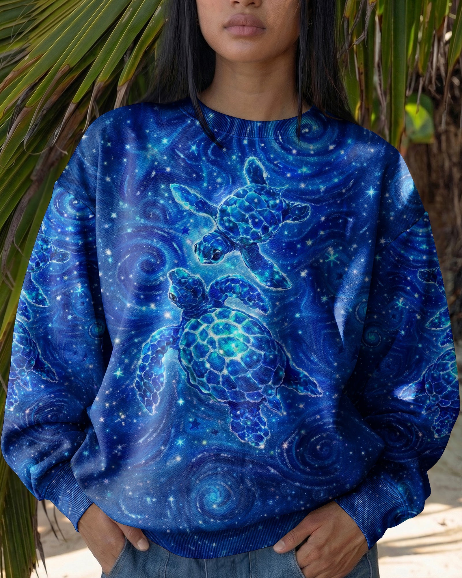 SALTWATER HEALS EVERYTHING TURTLE ALL OVER PRINT  - TLNO1504261