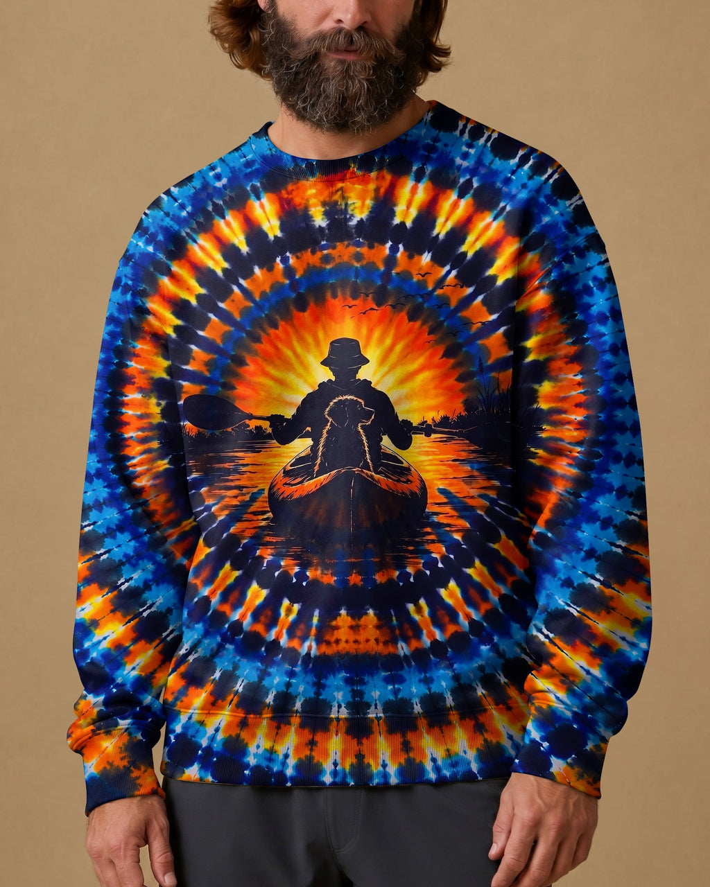 KAYAK CHASING SUNSET DOG ALL OVER PRINT  - TLNT1507265