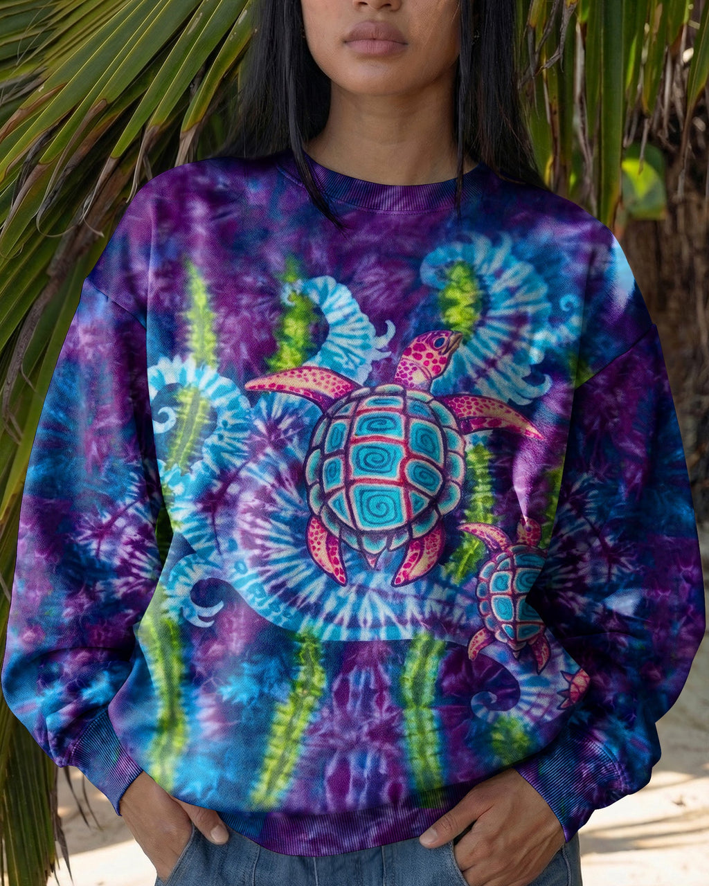 SEA TURTLE ALL OVER PRINT  - TLHN1504262