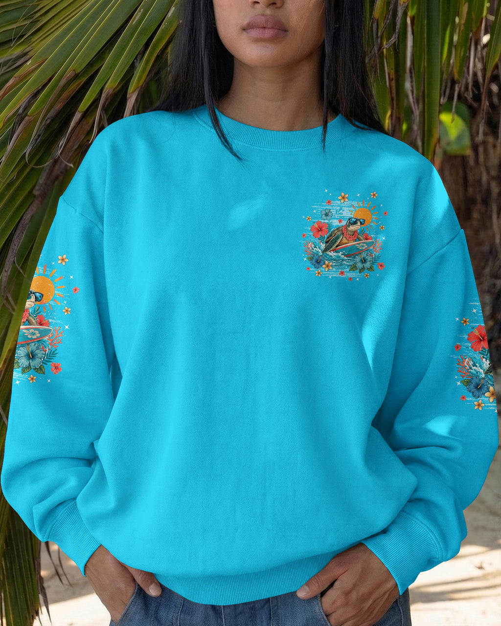 I WAS MADE FOR SUNNY DAYS TURTLE ALL OVER PRINT - TYPQ1506262
