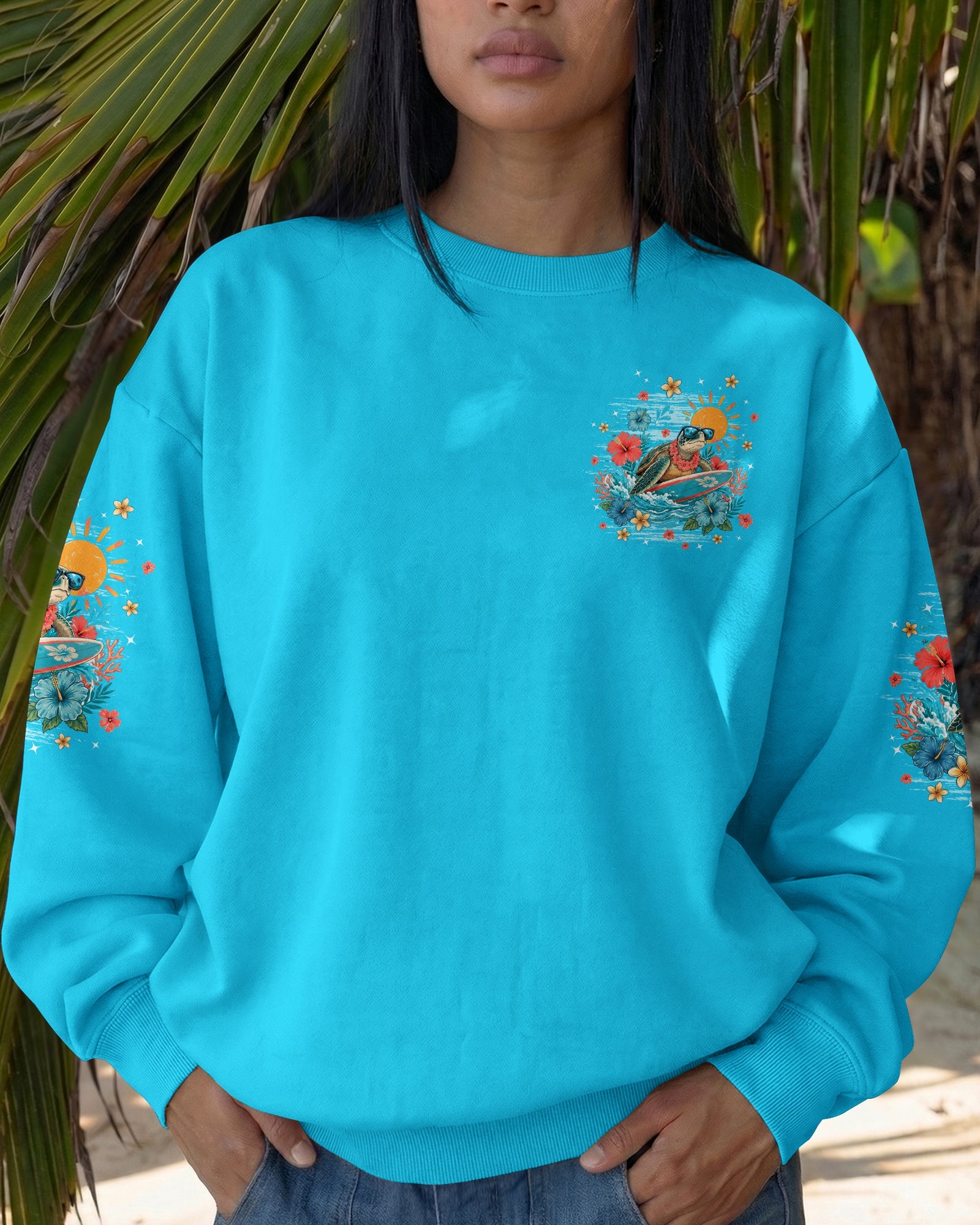 I WAS MADE FOR SUNNY DAYS TURTLE ALL OVER PRINT - TYPQ1506262
