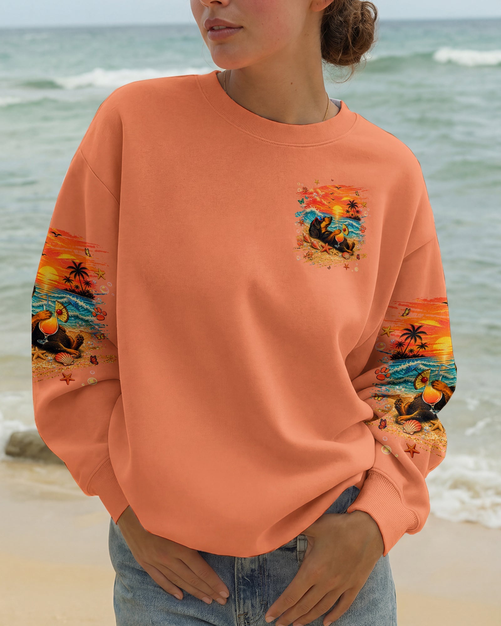 SMELL THE SEA FEEL THE BREEZE DACHSHUND DOG ALL OVER PRINT  - TLNT0506263