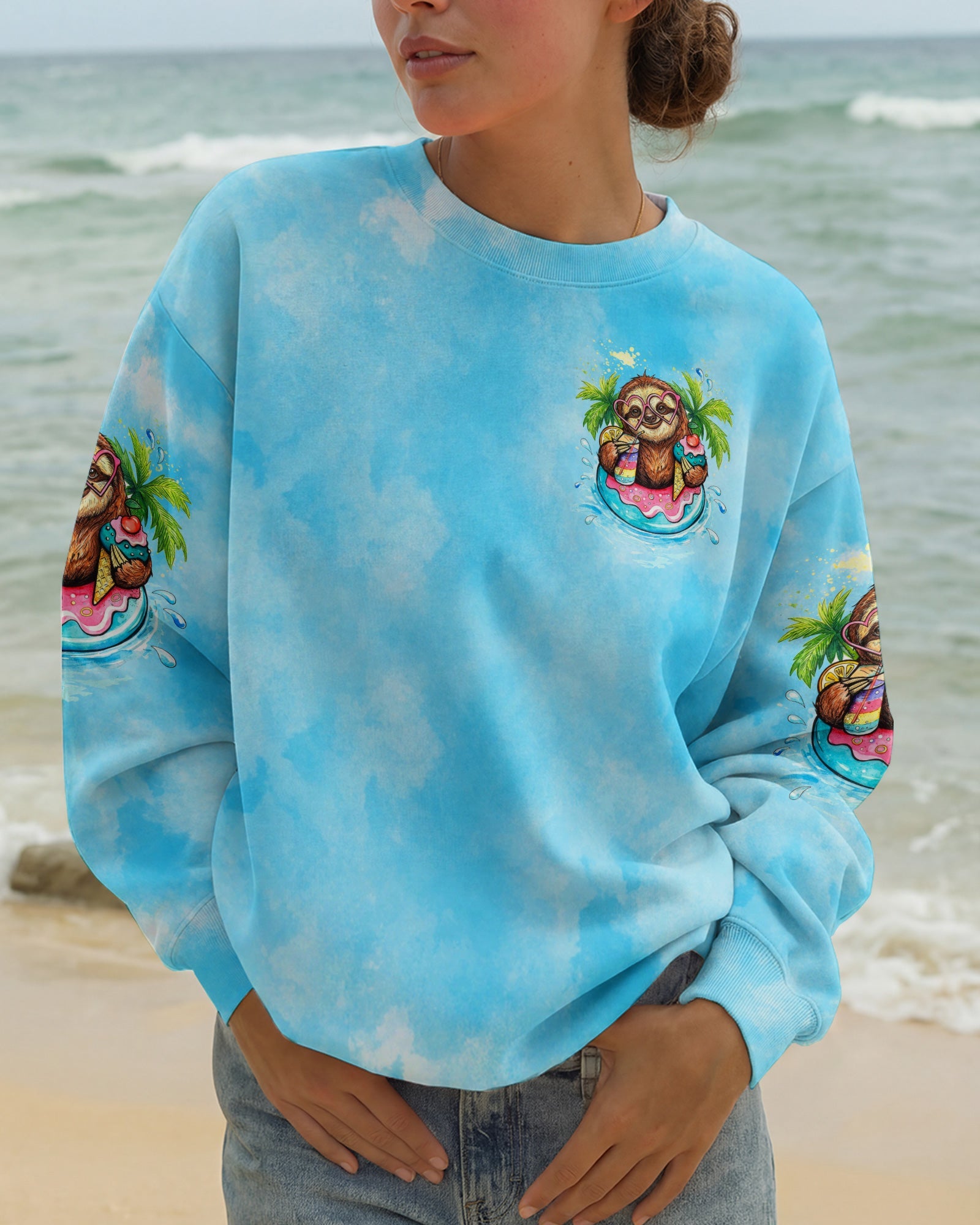 I'M ON ISLAND TIME  SLOTH ALL OVER PRINT - TLTW0804263