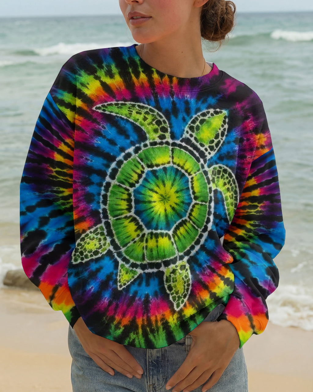 COLORFUL SEA TURTLE  ALL OVER PRINT - TLTW1205261