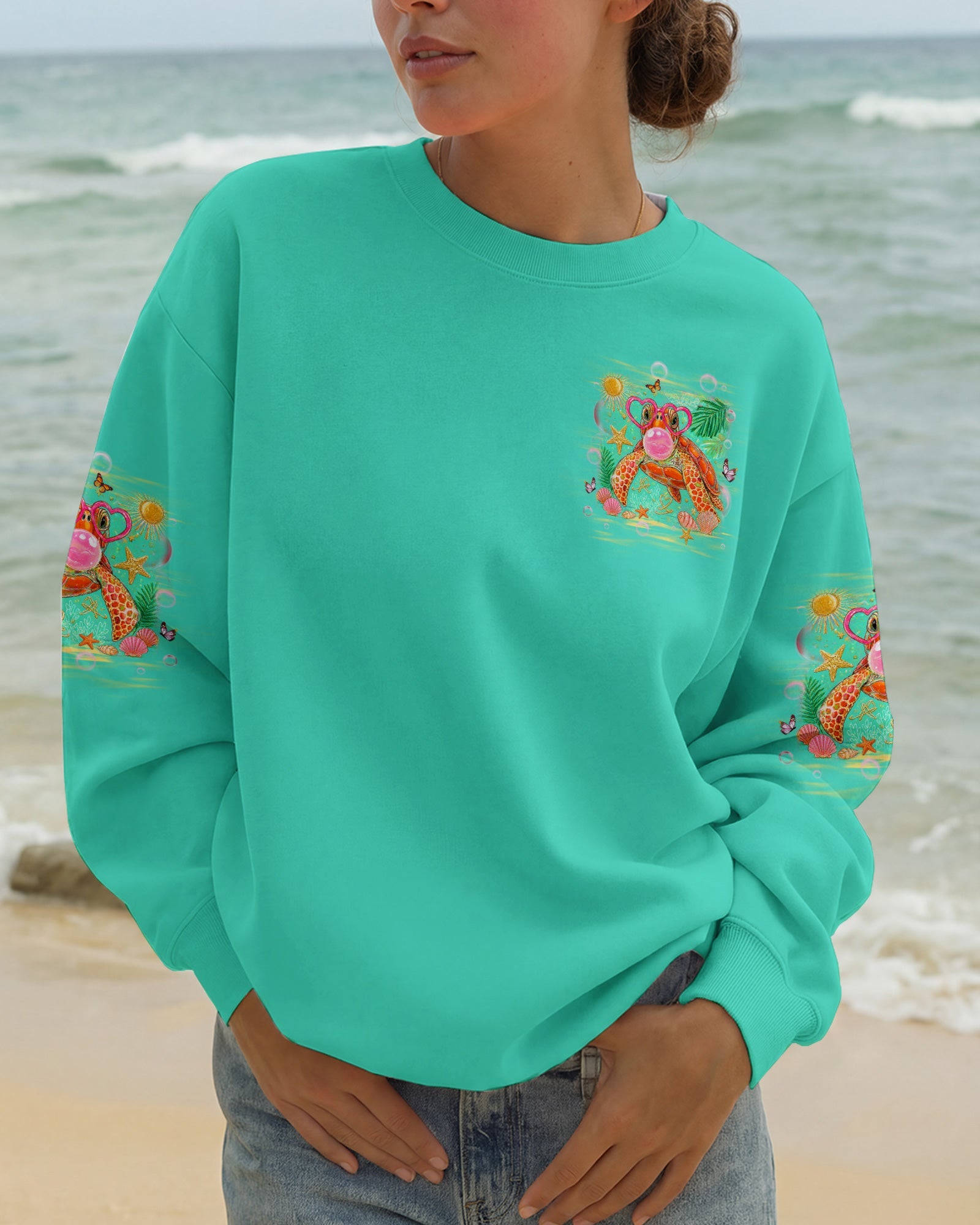TURTLE KISSES STARFISH WISHES ALL OVER PRINT - TLHG0907263