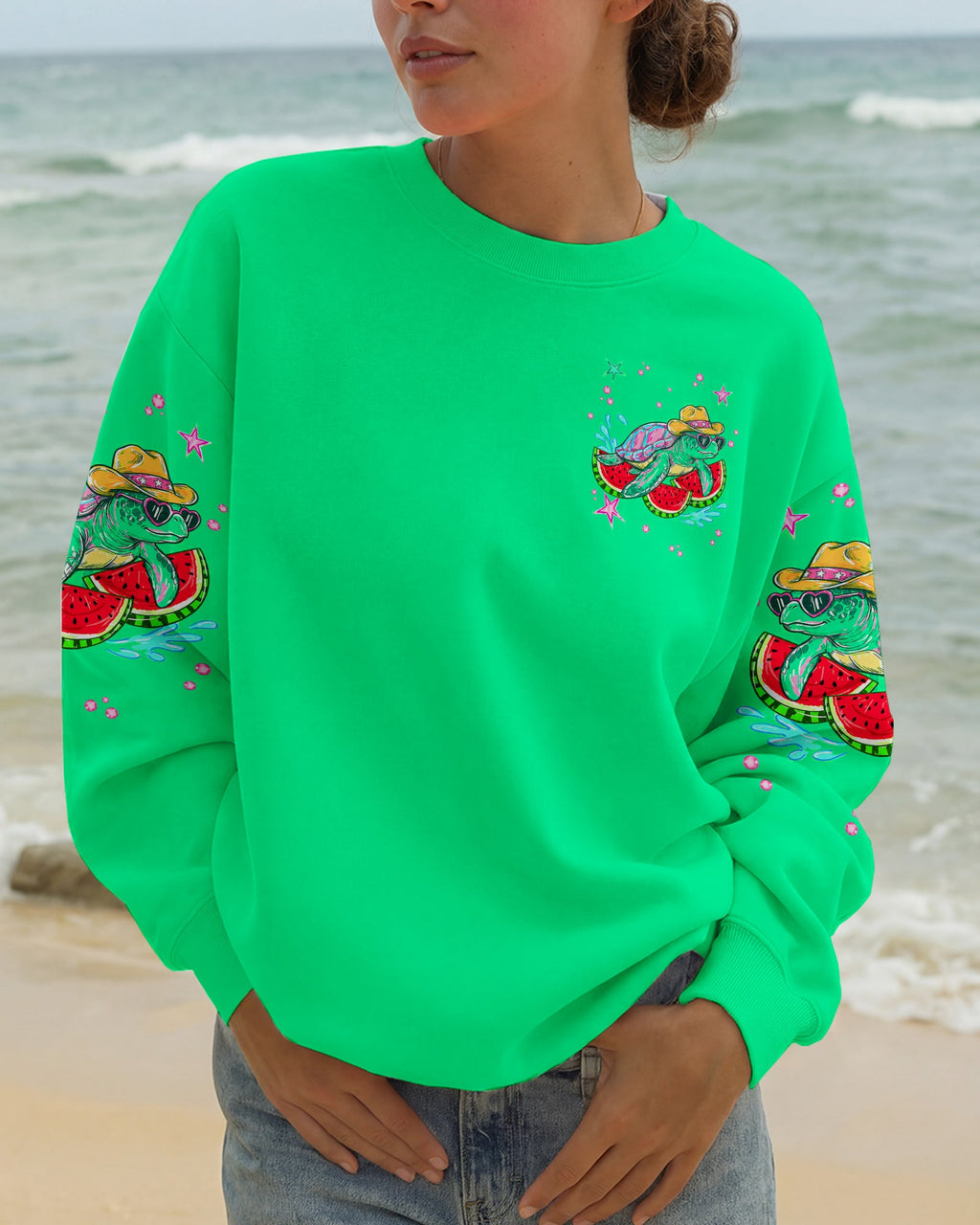 DO THE WATERMELON CRAWL TURTLE ALL OVER PRINT - TLNT2905263