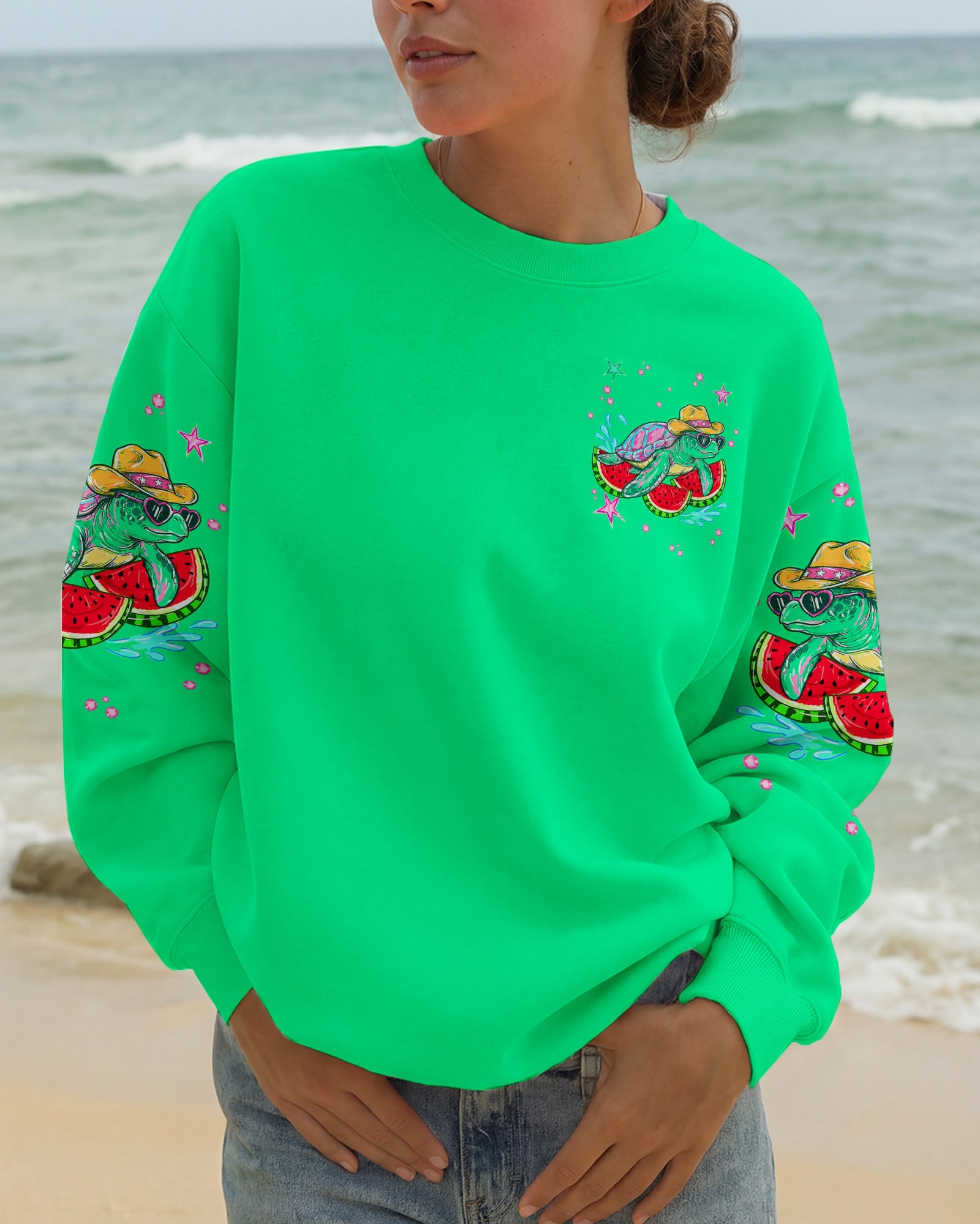 DO THE WATERMELON CRAWL TURTLE ALL OVER PRINT - TLNT2905263