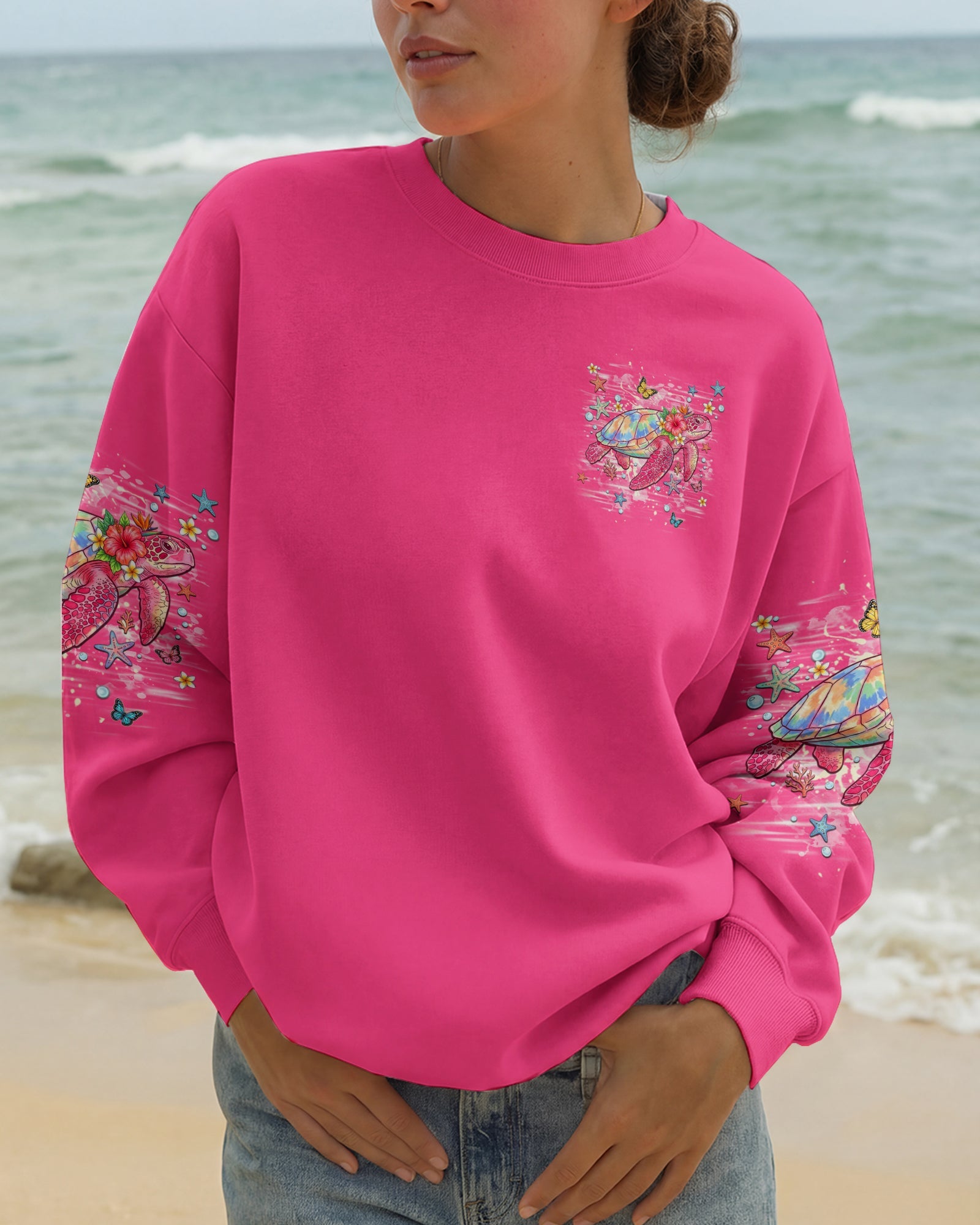 TURTLE KISSES STARFISH WISHES ALL OVER PRINT -  TLHN1606264