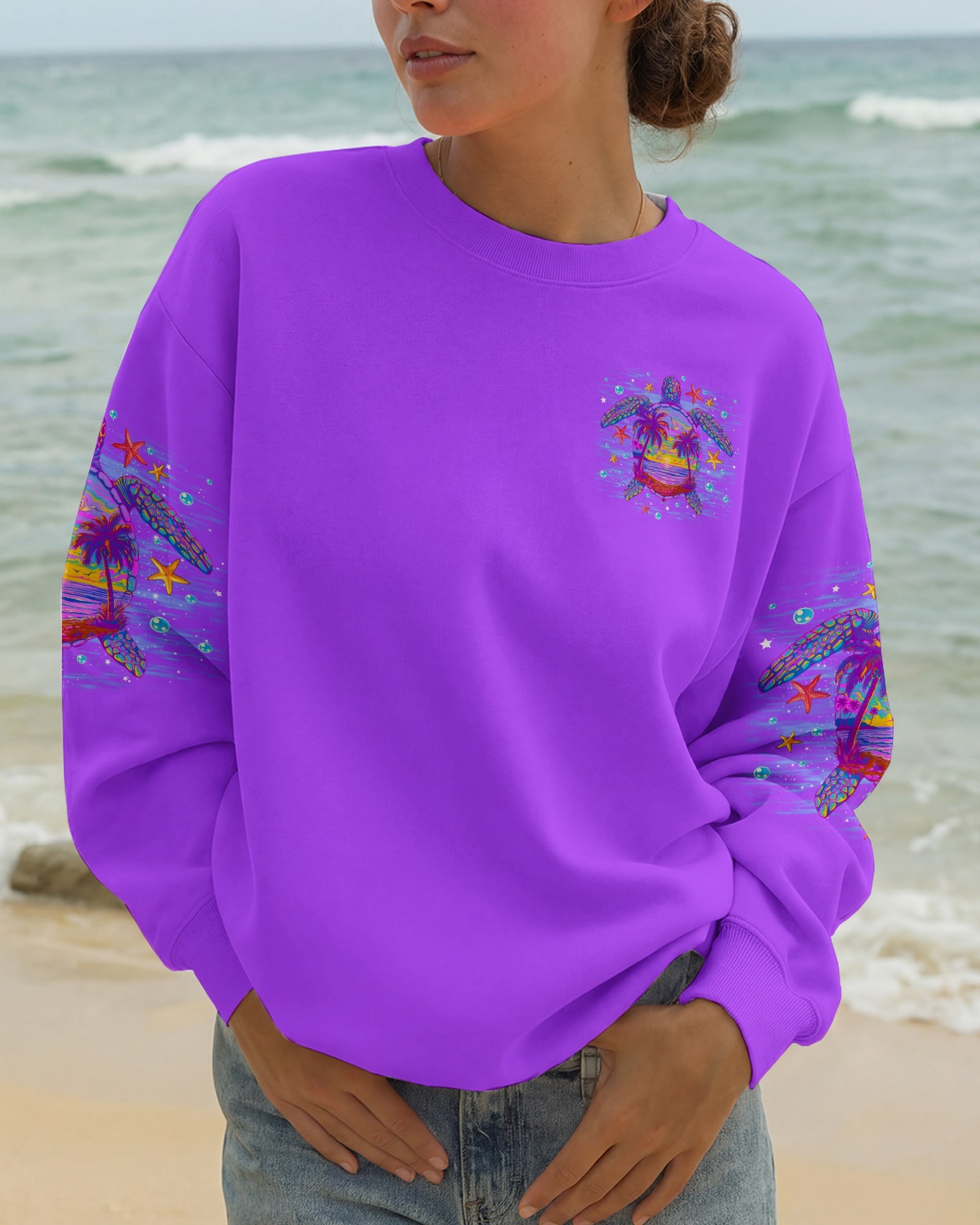 SALTWATER HEALS EVERYTHING TURTLE ALL OVER PRINT   - TLNO0506261