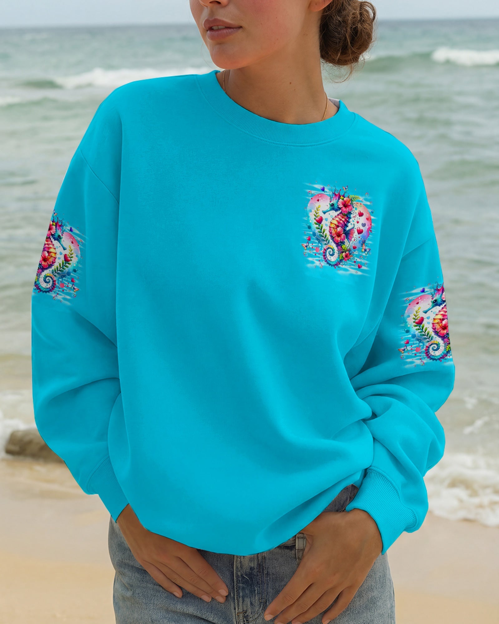 SALTWATER HEALS EVERYTHING SEAHORSE ALL OVER PRINT - TYLN1505262