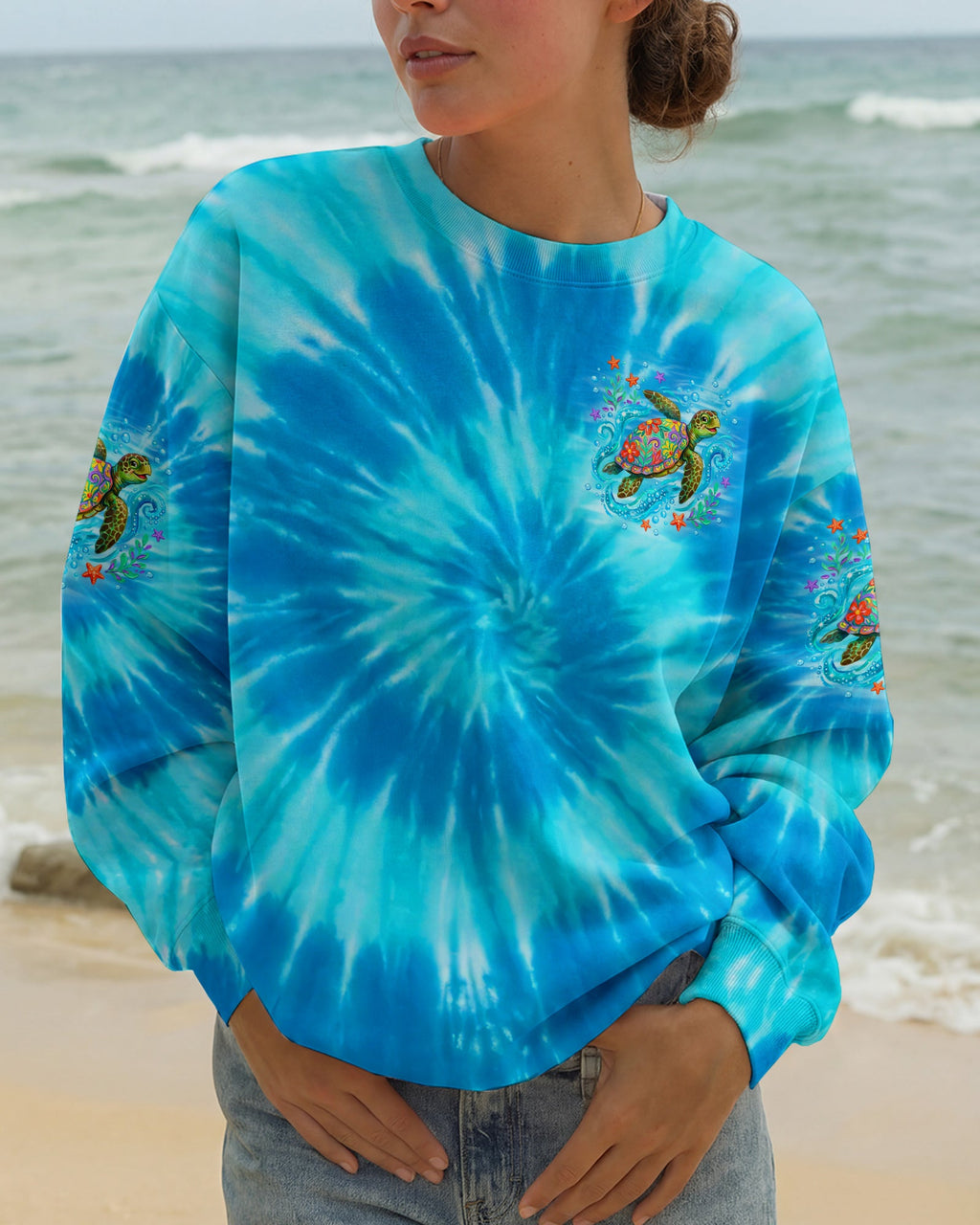 THE VOICE OF THE SEA SPEAKS TO THE SOUL TURTLE ALL OVER PRINT - TYQY2404263