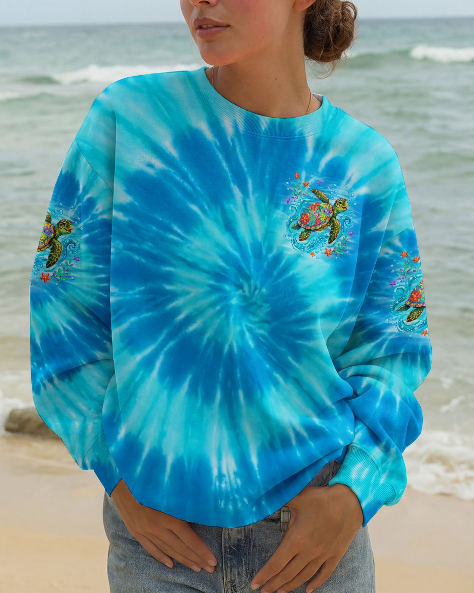 THE VOICE OF THE SEA SPEAKS TO THE SOUL TURTLE ALL OVER PRINT - TYQY2404263