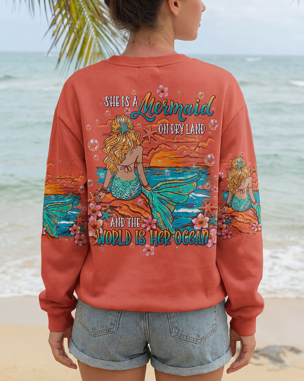 SHE IS A MERMAID ALL OVER PRINT  - TLHN2905262