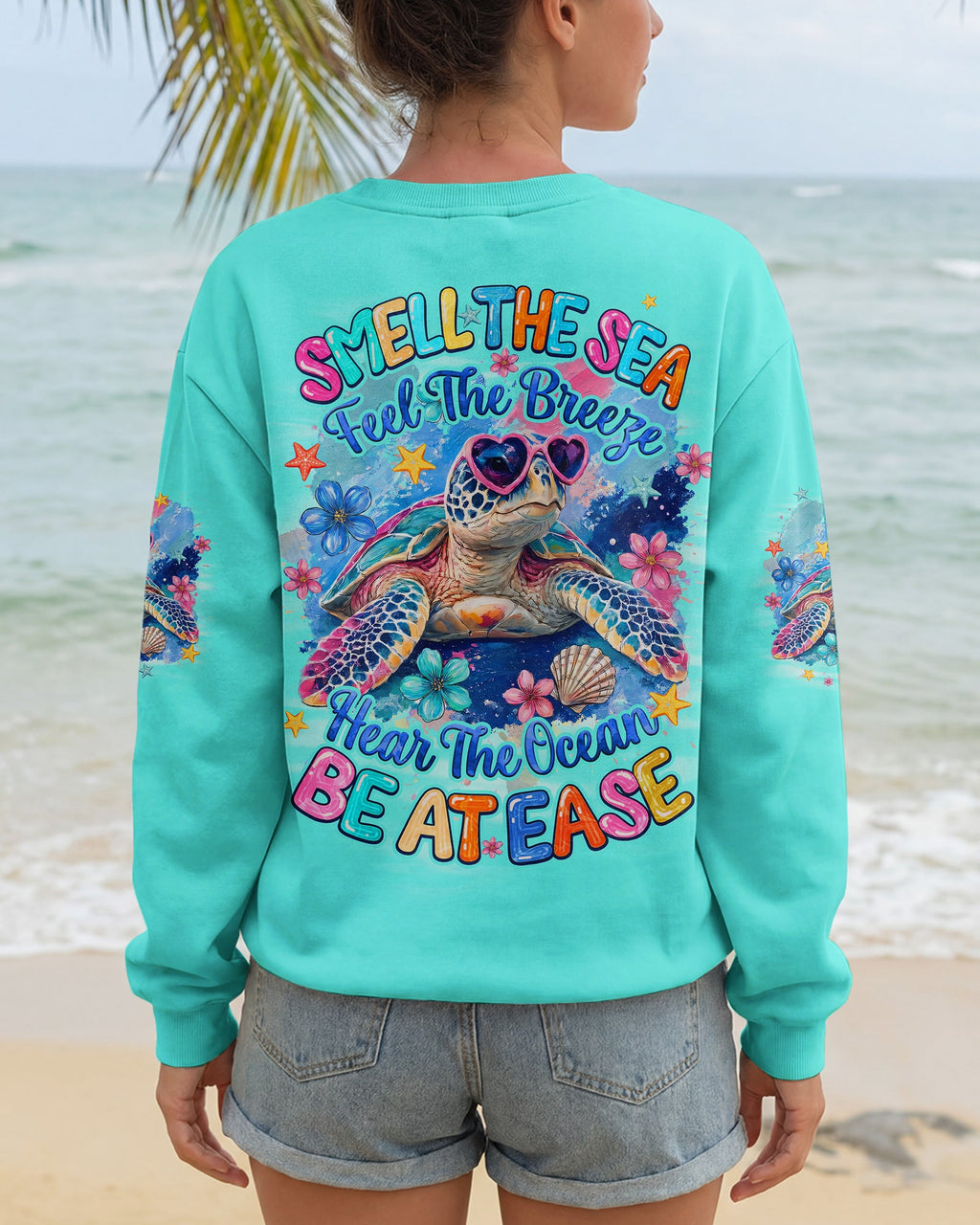 SMELL THE SEA TURTLE ALL OVER PRINT - TYQY1806262