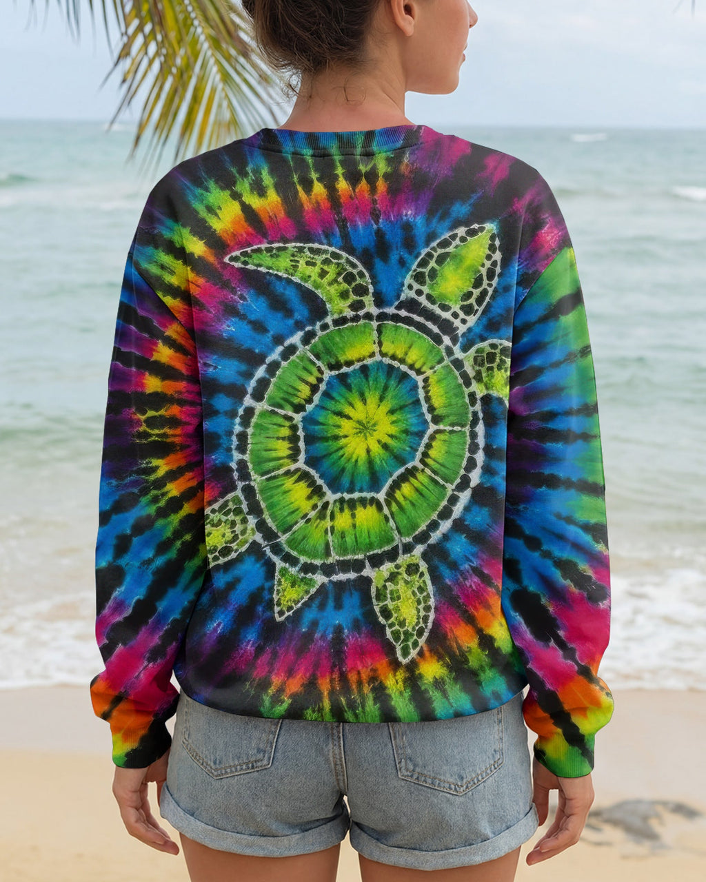 COLORFUL SEA TURTLE  ALL OVER PRINT - TLTW1205261
