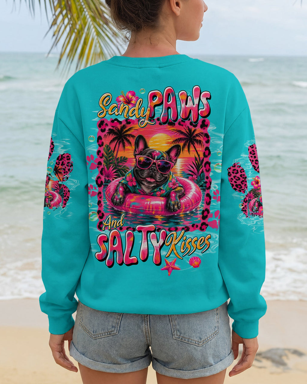 SANDY PAWS & SALTY KISES FRENCH BULLDOG ALL OVER PRINT - TLTW0605263