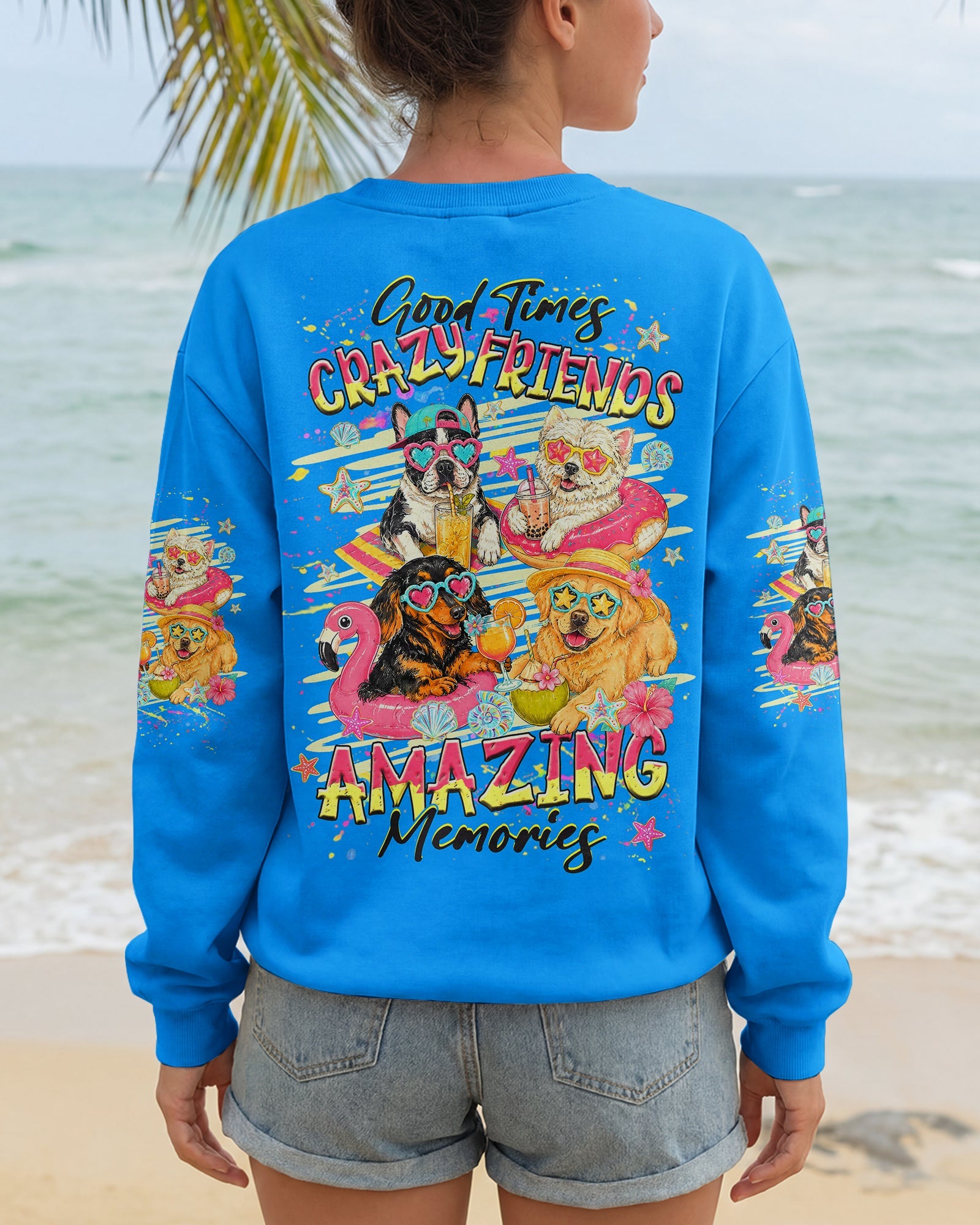 GOOD TIMES CRAZY FRIEND DOG  ALL OVER PRINT - TLHG2505263
