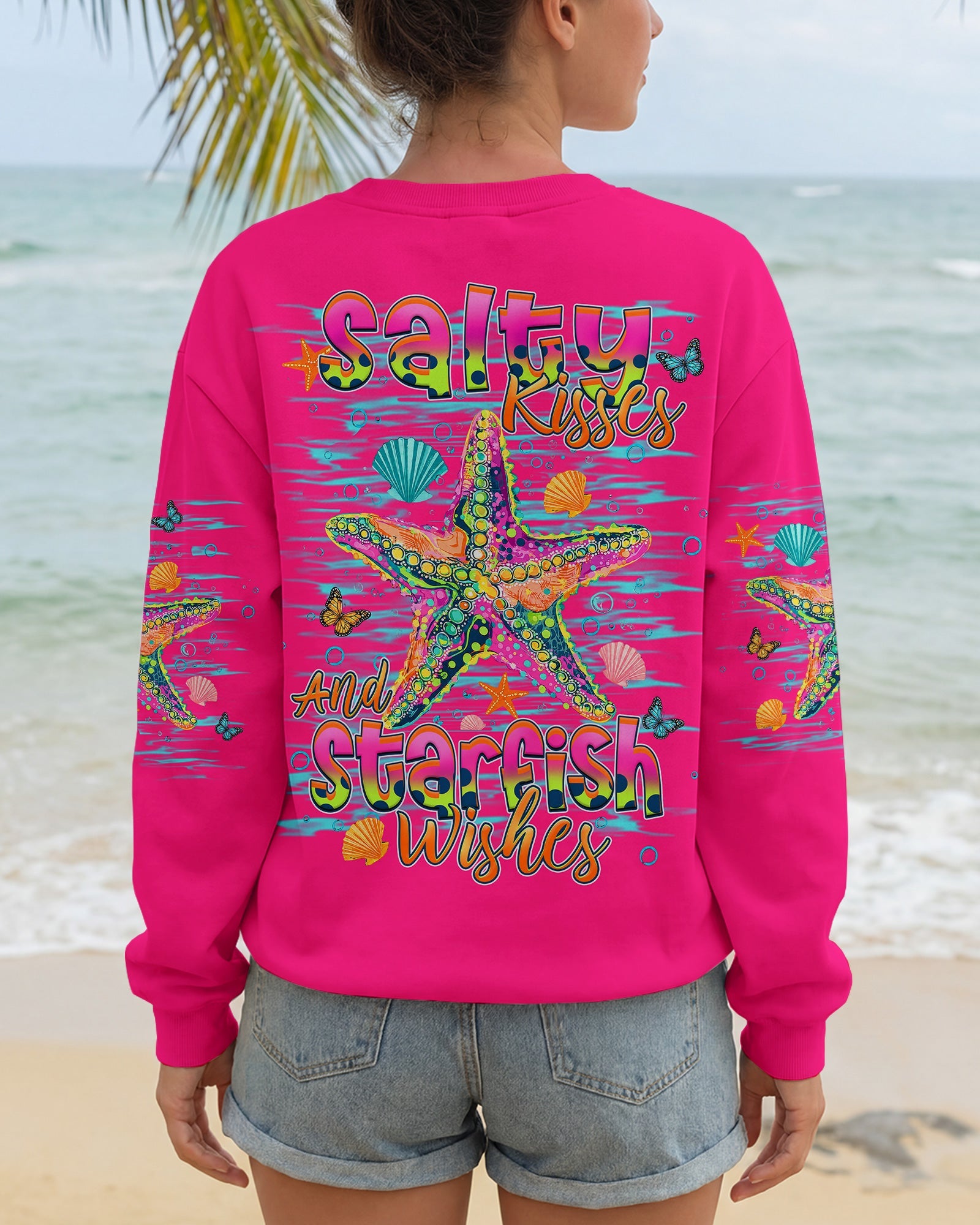 SALTY KISSES AND STARFISH WISHES ALL OVER PRINT - TLHN1307261