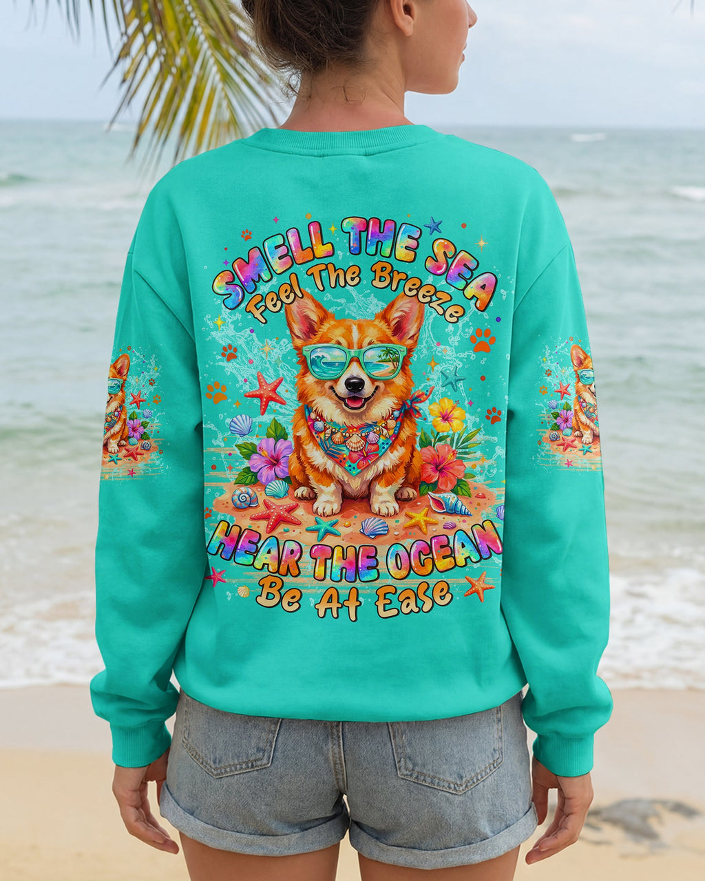 SMELL THE SEA CORGI DOG ALL OVER PRINT - TYLN1206261