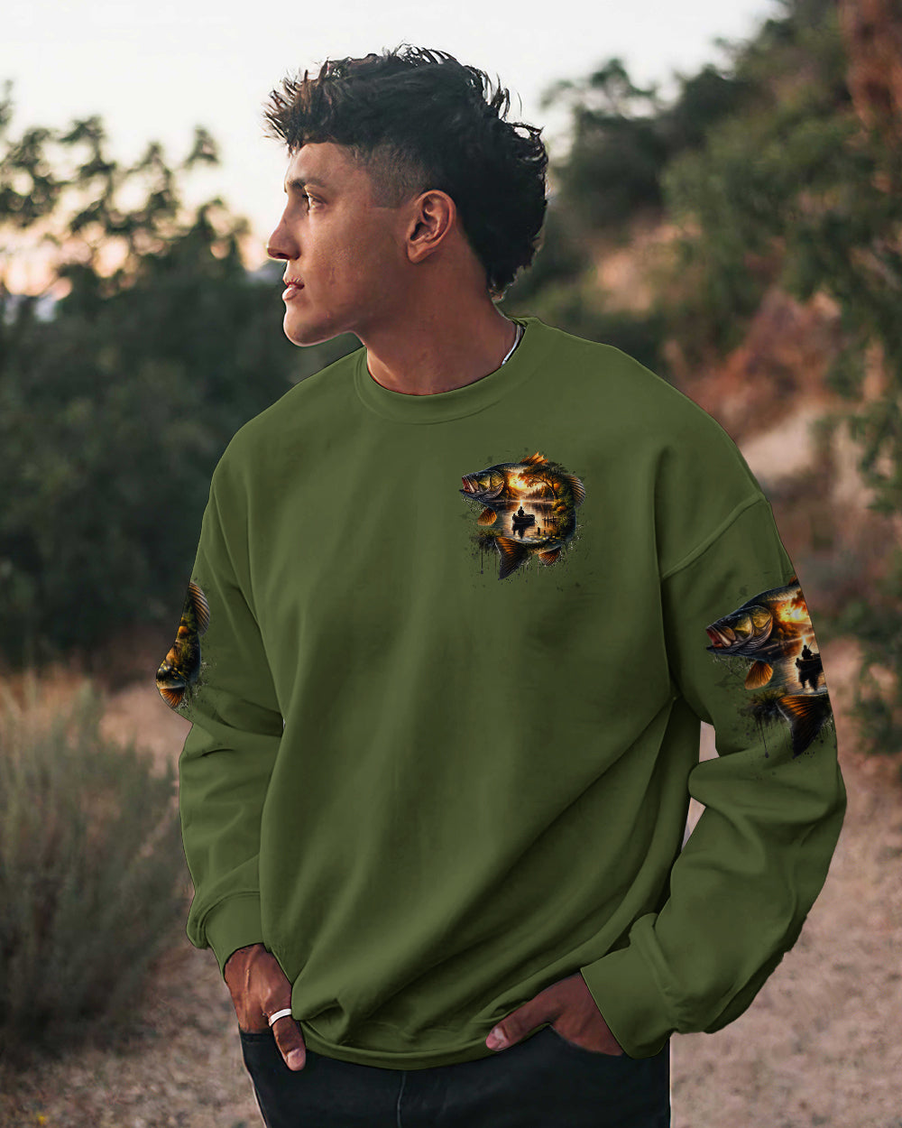 IT'S LAKE TIME FISHING ALL OVER PRINT - TLTW1305263