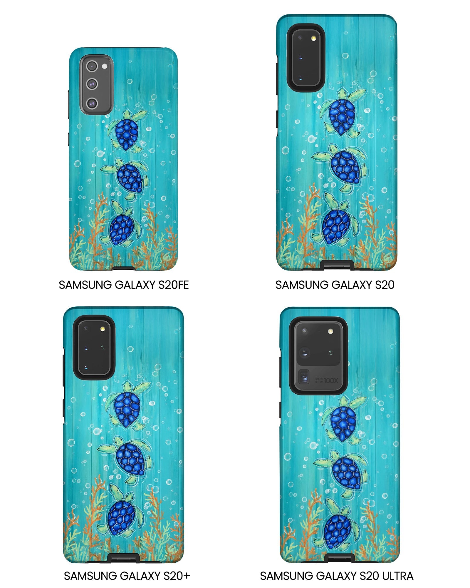 THREE SEA TURTLE PHONE CASE  - TLTW2804264