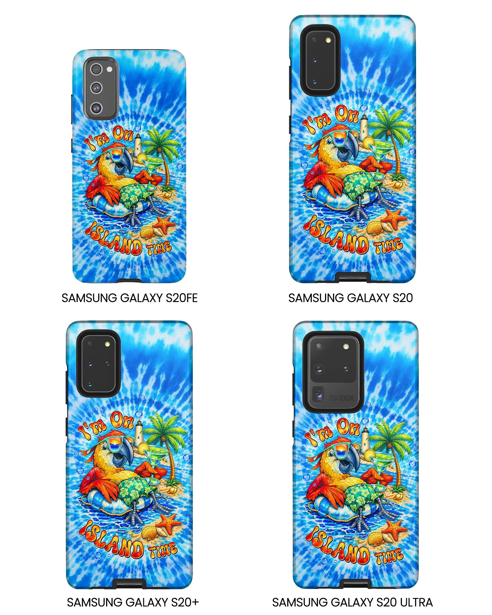 I'M ON ISLAND TIME PARROT SWIRL PHONE CASE   - TLTW1304262