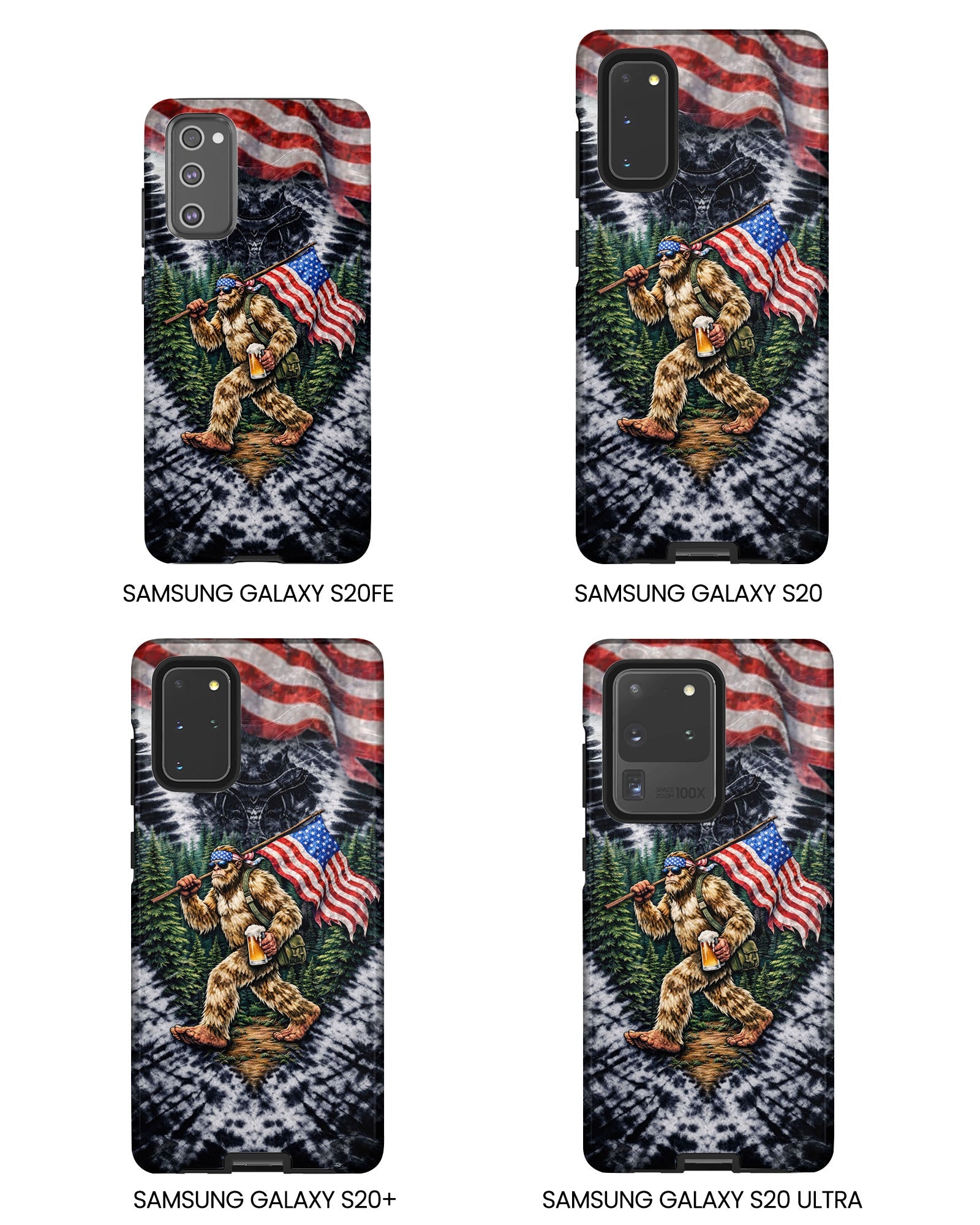 BIGFOOT WITH FLAG V SWIRL PHONE CASE  - TLTW0405263