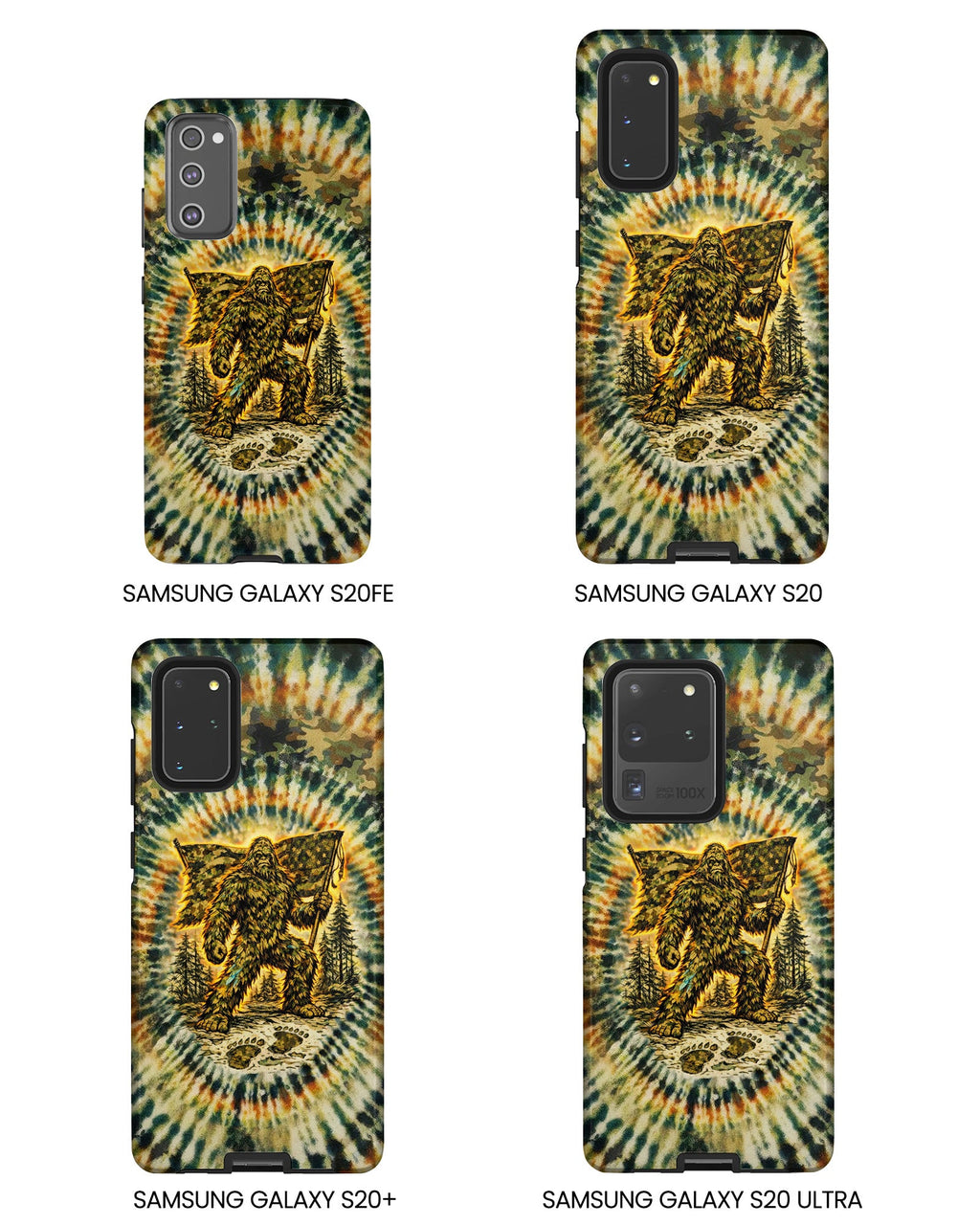 BIGFOOT WITH FLAG CAMOUFLAGE  PHONE CASE  - TLTW0705262
