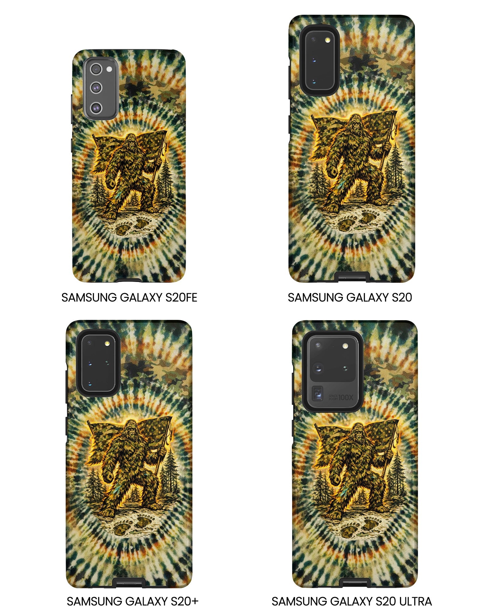 BIGFOOT WITH FLAG CAMOUFLAGE  PHONE CASE  - TLTW0705262