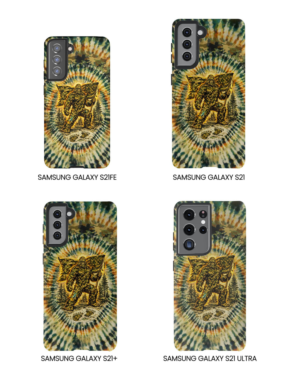BIGFOOT WITH FLAG CAMOUFLAGE  PHONE CASE  - TLTW0705262