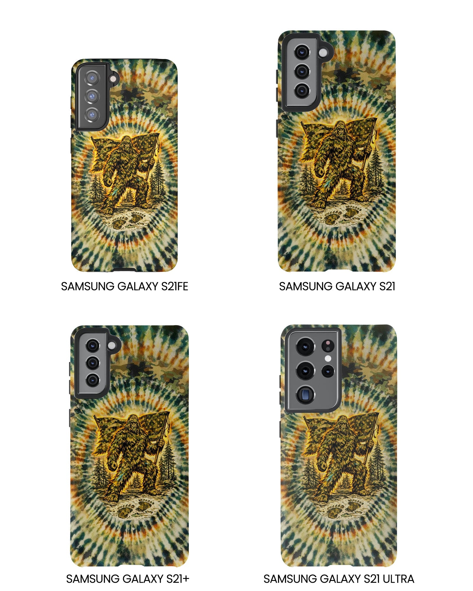 BIGFOOT WITH FLAG CAMOUFLAGE  PHONE CASE  - TLTW0705262