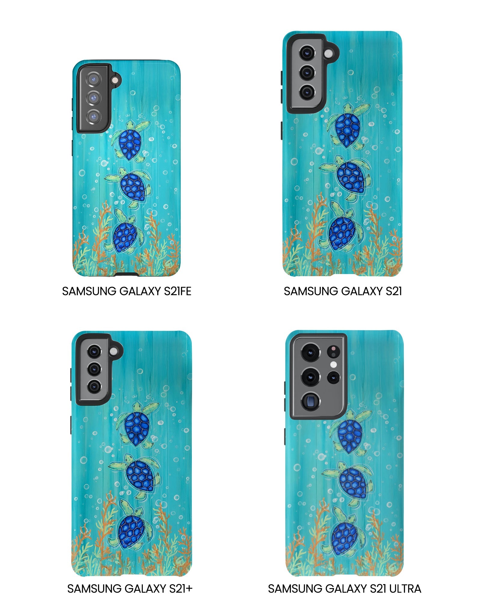 THREE SEA TURTLE PHONE CASE  - TLTW2804264