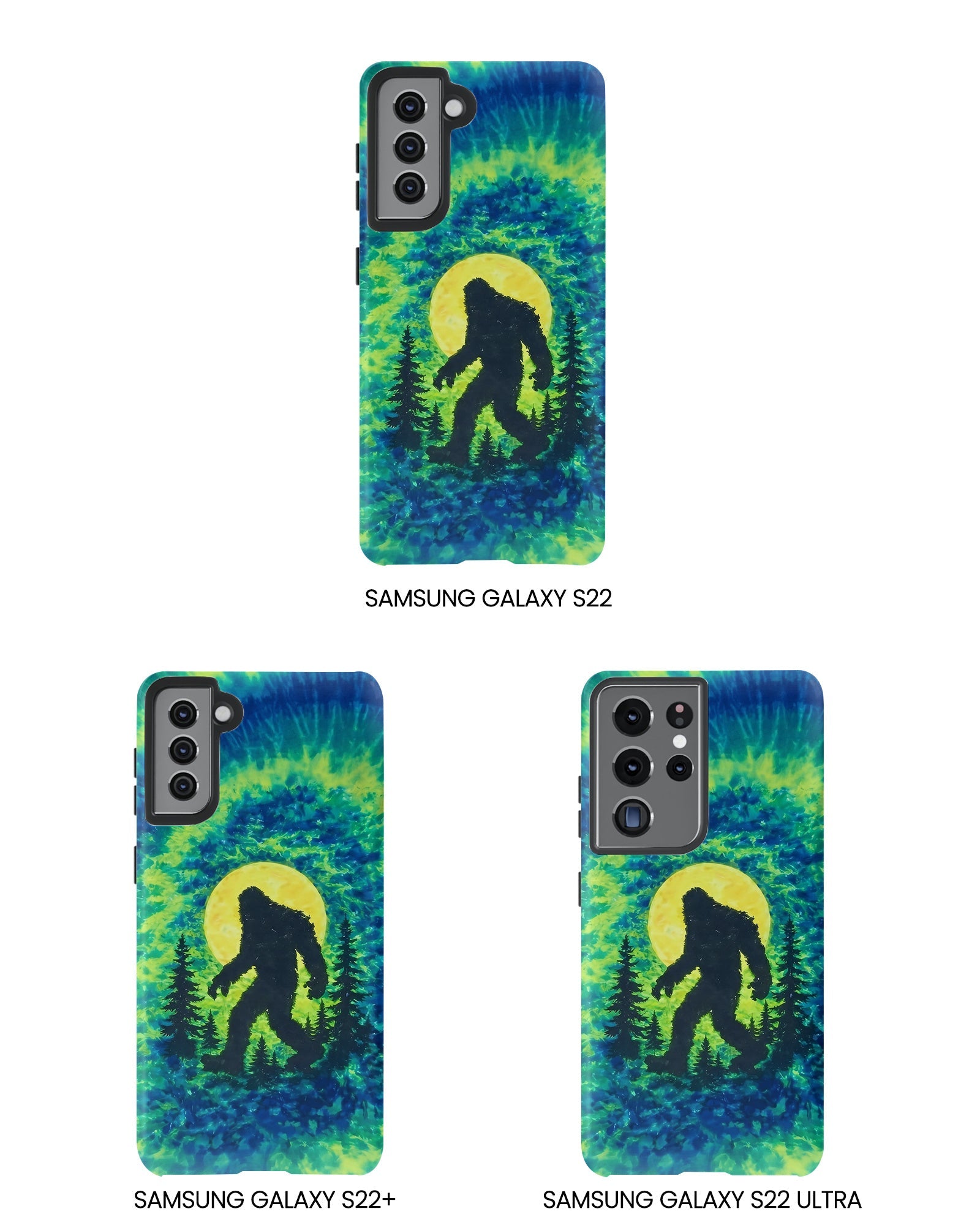 BIGFOOT IN THE FOREST GREEN BLUE SWIRL  PHONE CASE  - TLNO0505262