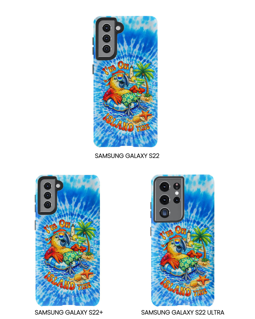 I'M ON ISLAND TIME PARROT SWIRL PHONE CASE   - TLTW1304262